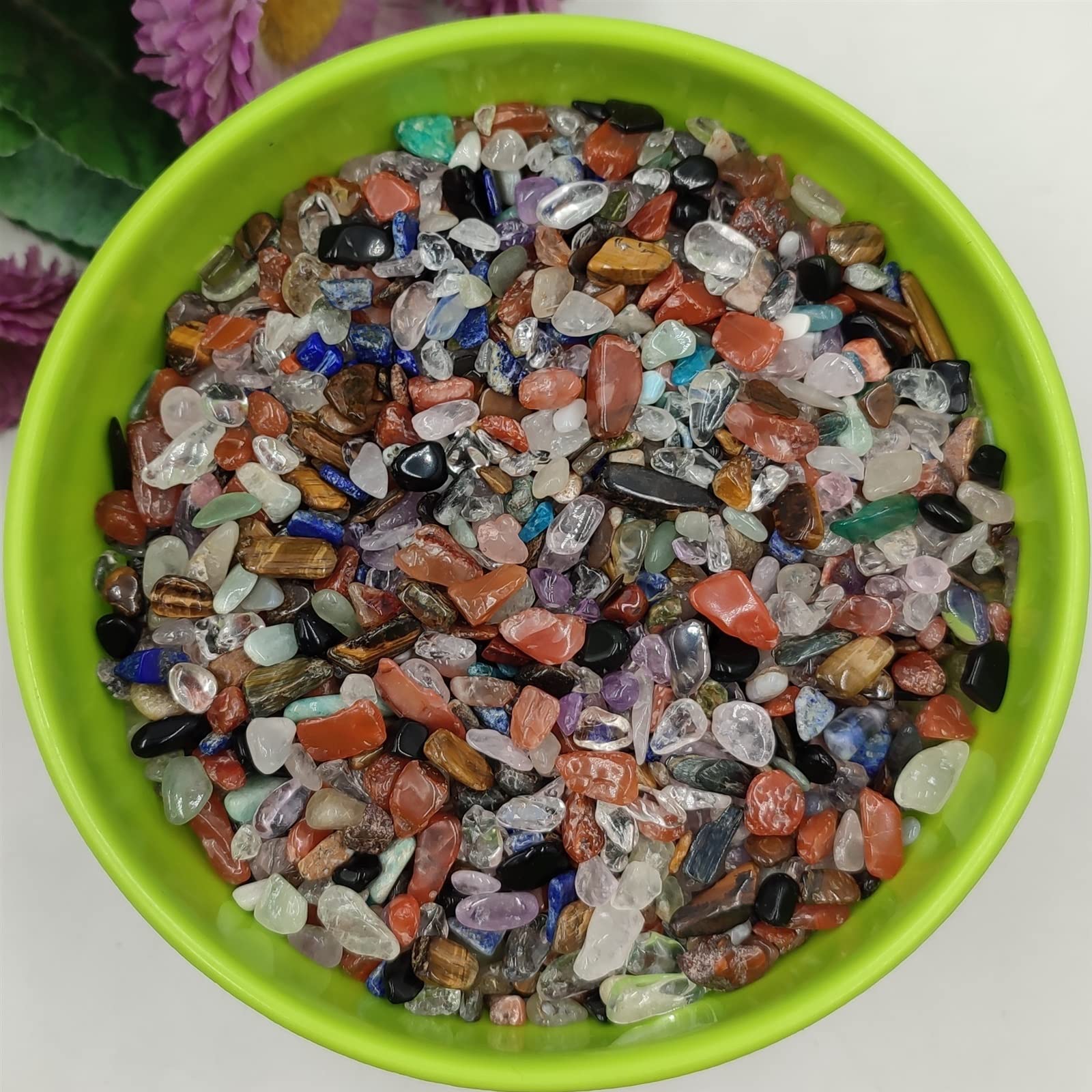 100g/Pack Lot Natürliche Bunte Gemischte Quarz Kristall Stein Chip Kies Home Raumdekoration DIY Aquarium