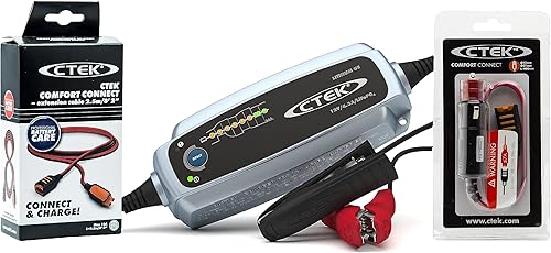 Miniatura 1 de CTEK Paquete | 56-926 Litio US 5.0Ah - 60Ah Cargador de batería totalmente automático de fosfato de iones de litio LiFePO4 | Incluye indicador CTEK