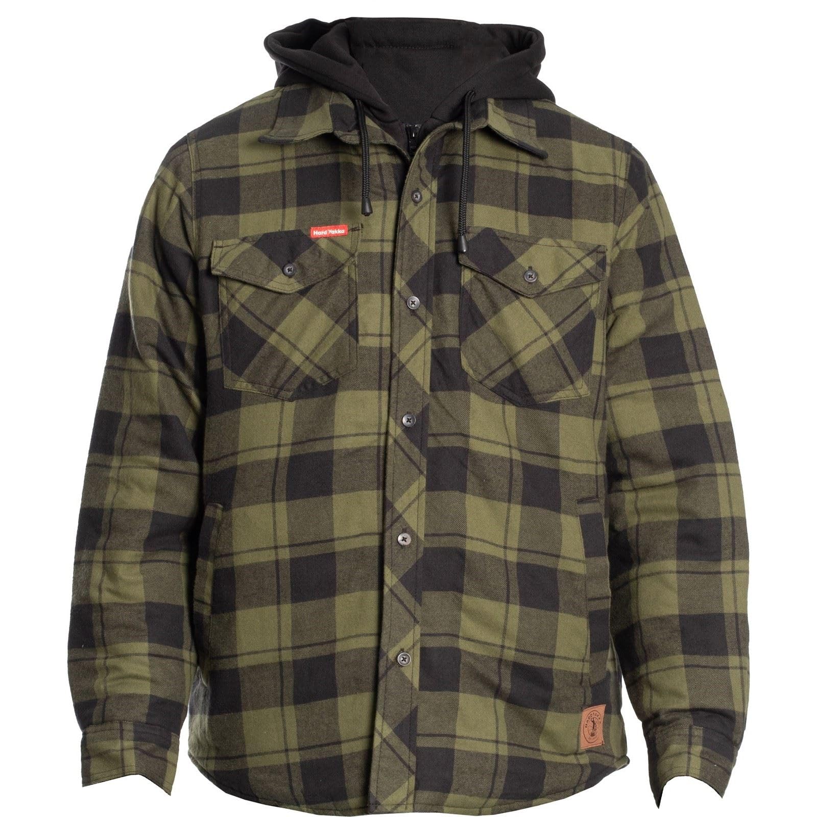 Hard Yakka Quilted Flannel Shacket Fern XXXX-Large Fern