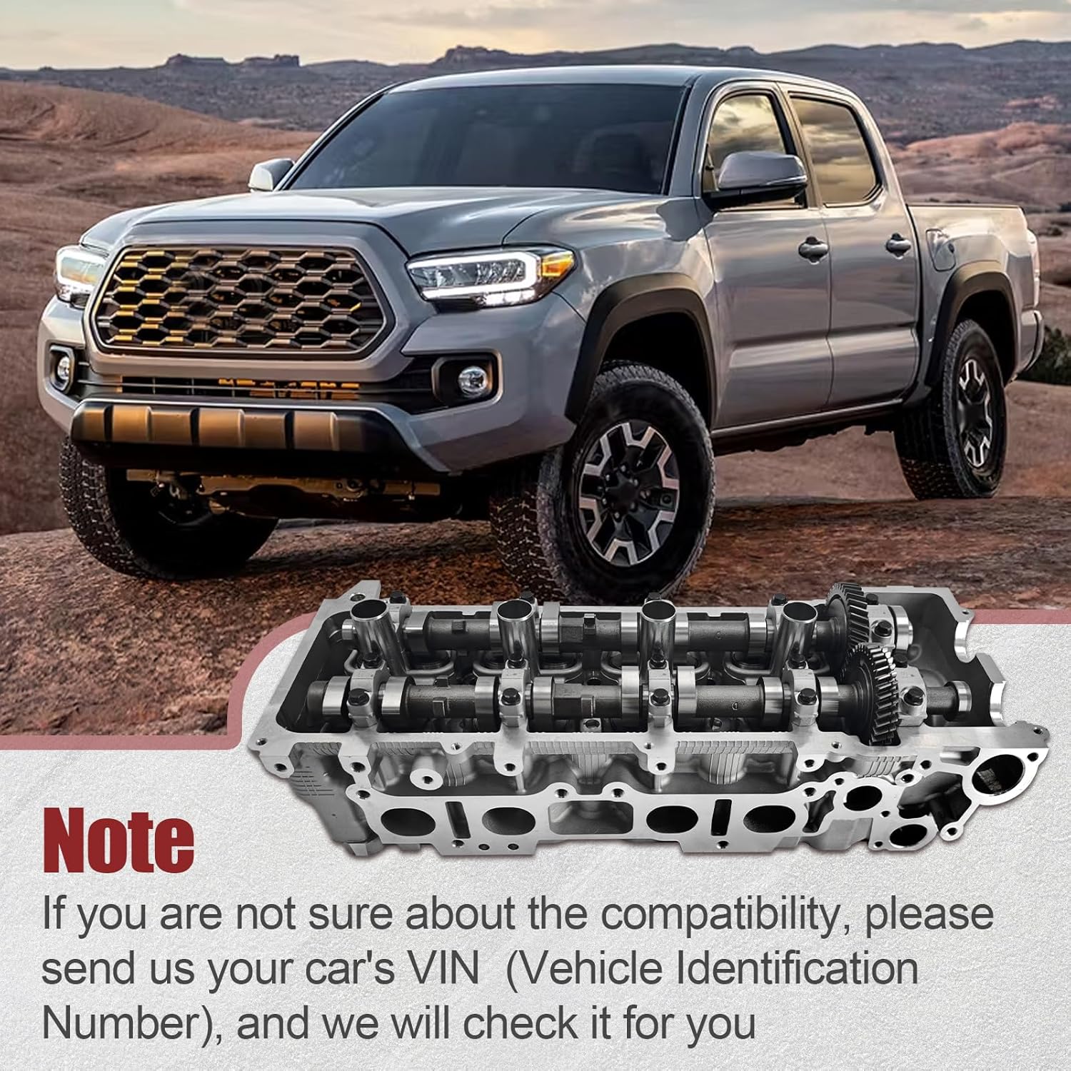 11101-79276 Cylinder Head Assembly 8 Ports Compatible with Toyota Tacoma 2.4L 2.7L 1995-2000 4Runner 2.7L 1996-2000 T100 2.7L 1994-1998 2RZFE 3RZFE Replace # 1110179276
