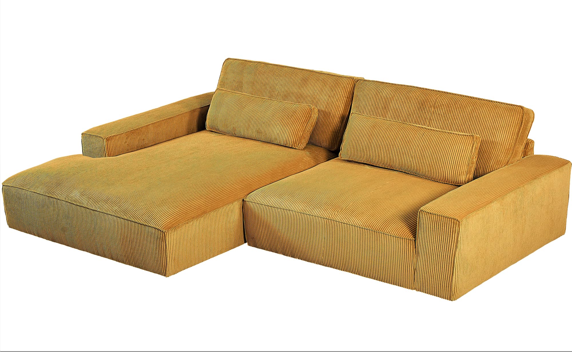 Container Furniture Direct Luxe Oversized TwoPiece Sectional Couches