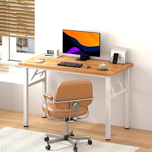Miniatura 2 de DlandHome - Escritorio para computadora de 39 pulgadas, mesa plegable, portátil, mesa de actividades, mesa de conferencias, escritorio de oficina en