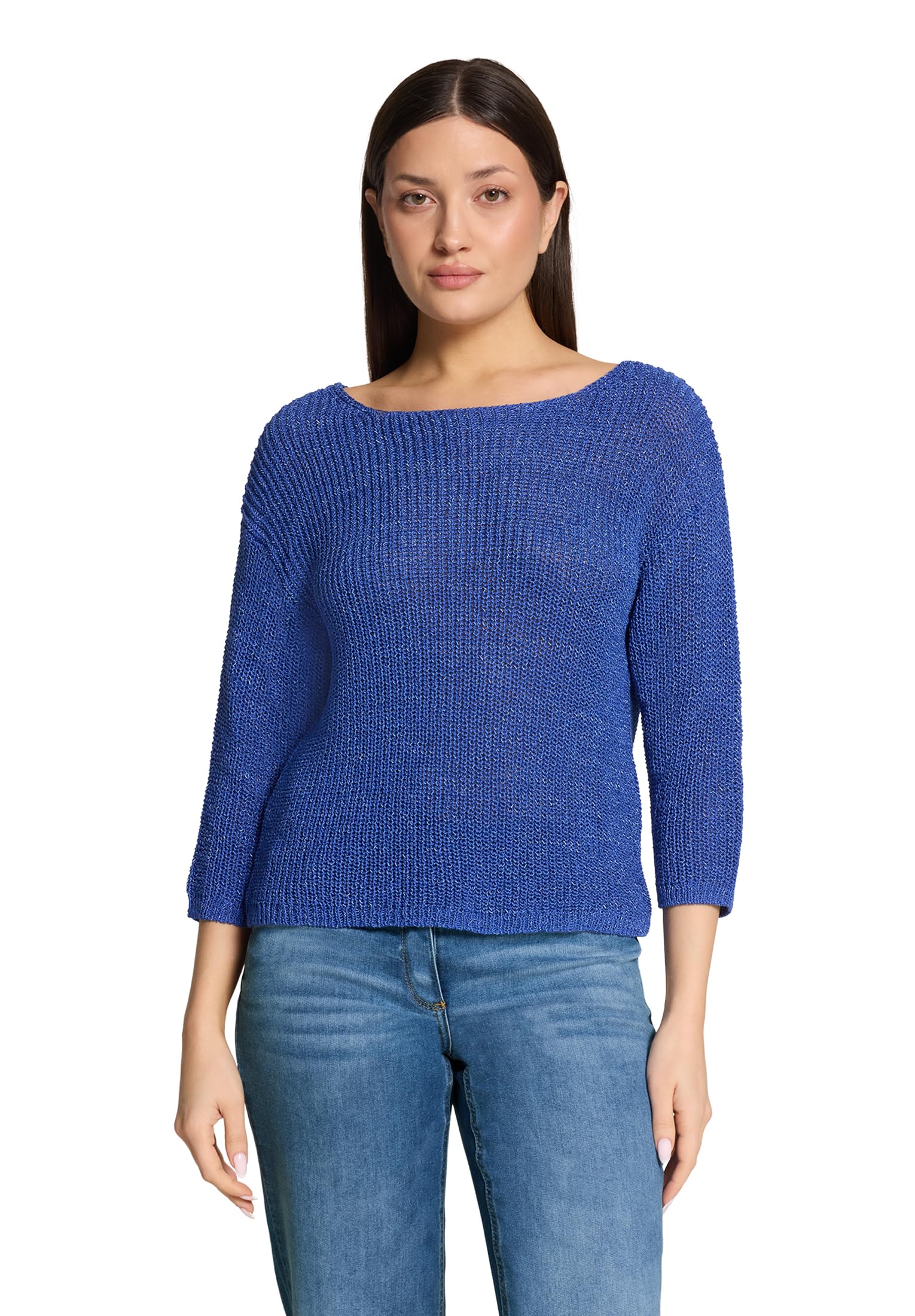 Betty Barclay Damen Basic-Strickpullover mit Rippenstruktur