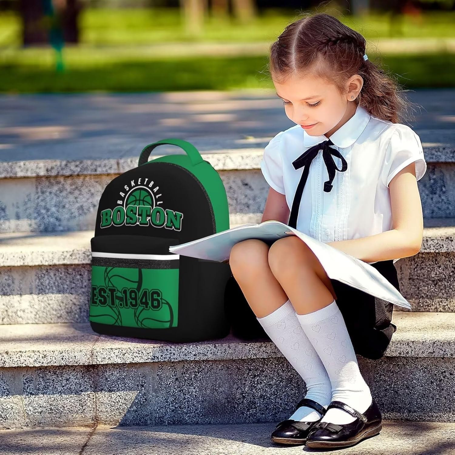 Boston Backpack for Boys Girls, Sports Backpack,Suitable For School Use,Gift For Men Women Fans