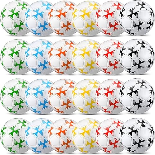 Leyndo Balón de fútbol a granel con bomba, suministros de donación de caridad cristiana desinflados, tamaño oficial, operación deportiva exterior,