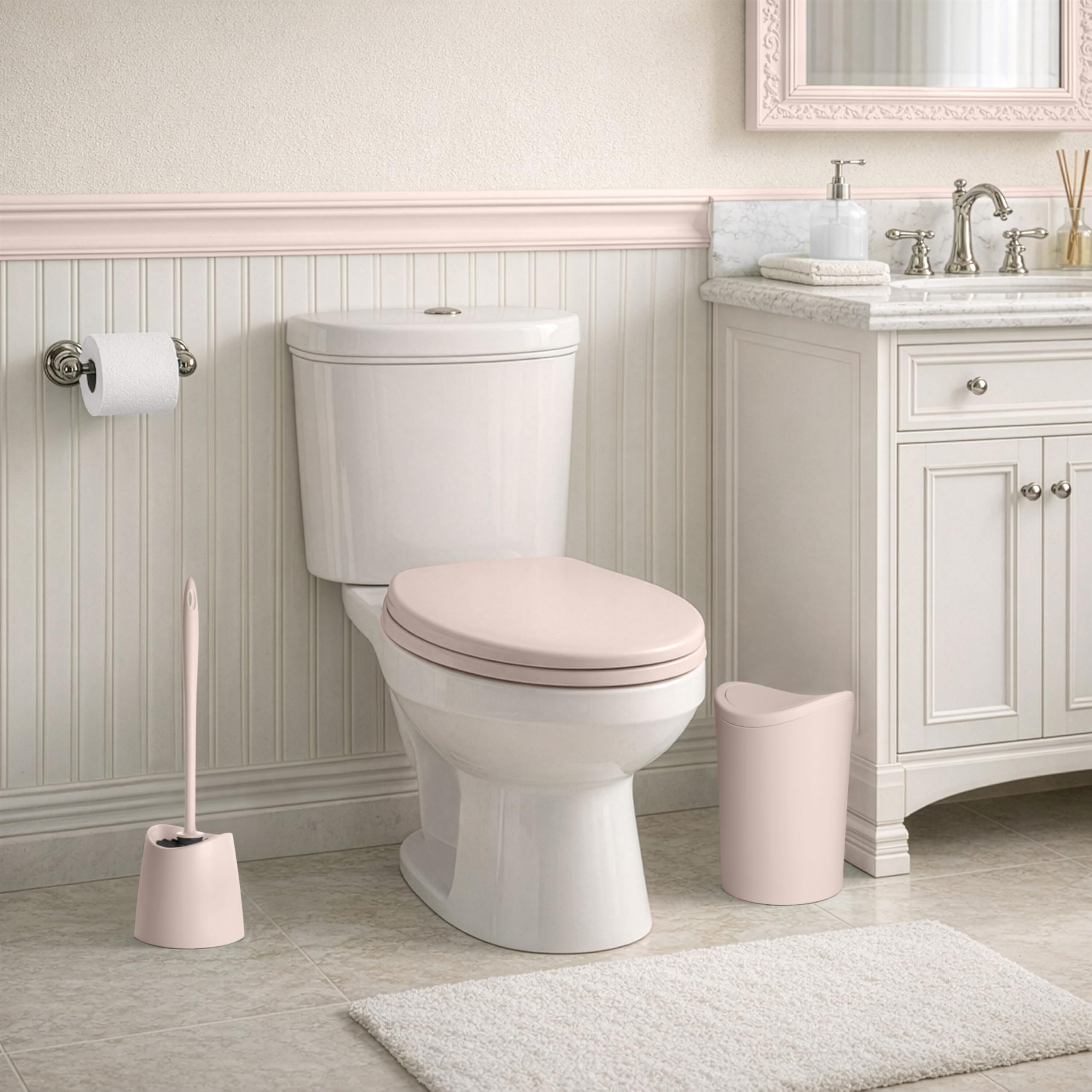 TATAY Tapa WC Comfort Fácil de Limpiar Gran Resistencia y Anti Bacteriana | Tapa WC | Diseño Universal | Duroplast Universal Caída Amortiguada | Montaje Rápido y Fácil | Forma Ovalada | Modelo - Shell