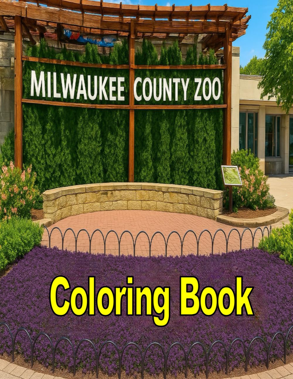 The Milwaukee County Zoo Coloring Book: With Easy Coloring Illustrations Of The MILWAUKEE County Zoo with Cute Zoo Animals, Including Bears, Elephants, Lion, Monkey, Giraffes, Gorillas And Many More.