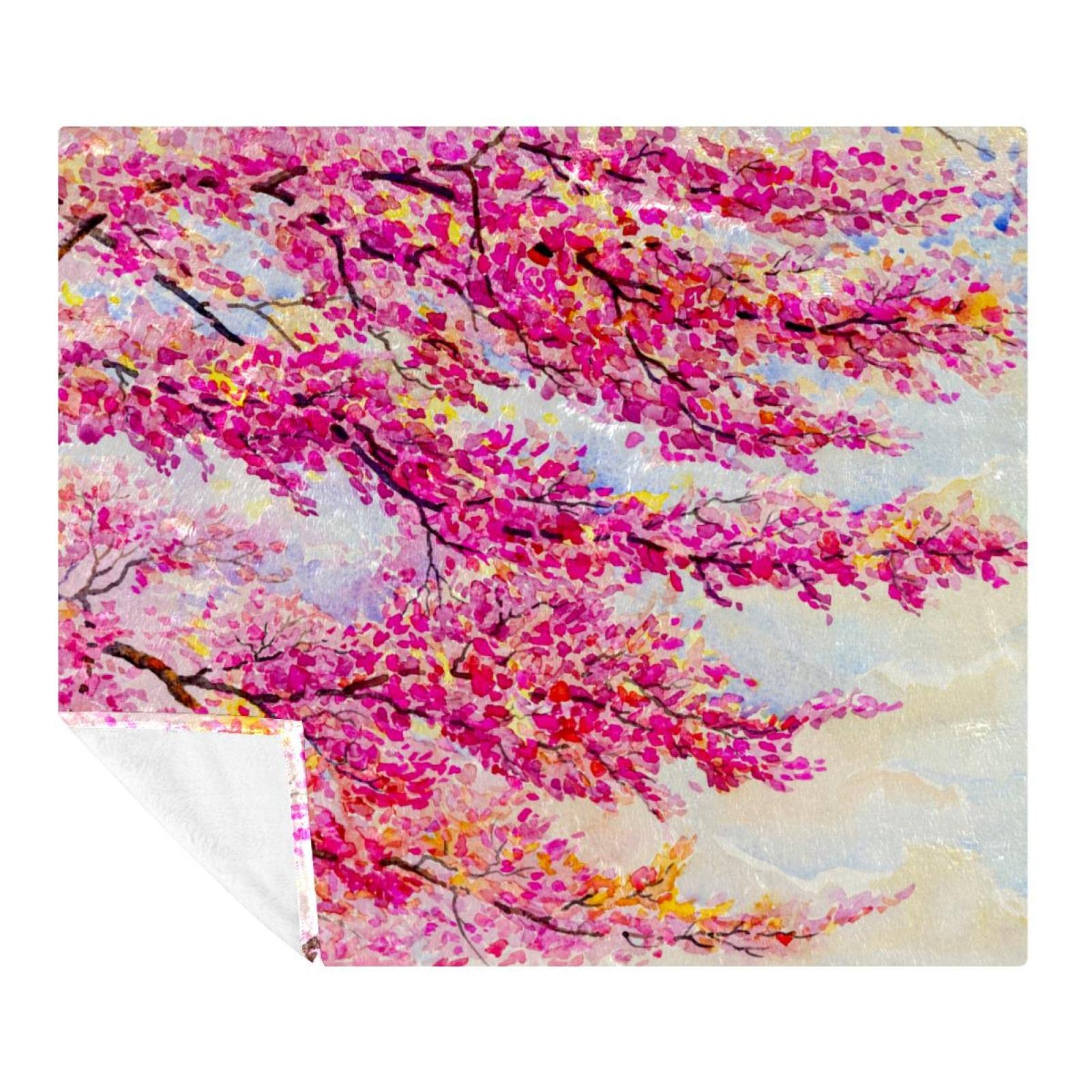 Couverture en microfibre polaire 150x200 cm douce pour lit et canapé