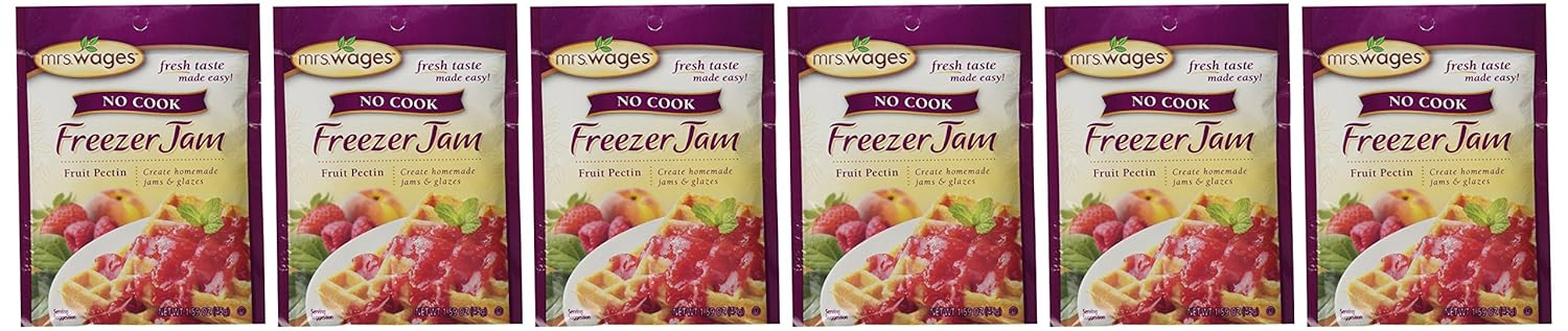 Mrs Wages no Cook Freezer Jam-6 Packets, 1.59 oz