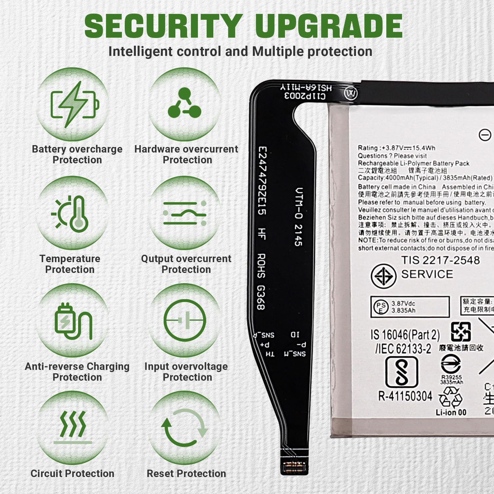 Nowość C11P2003 zamiennik akumulatora kompatybilny z Asus Zenfone 8 ZS590KS 0B200-0395000 bateria zamienna z zaktualizowanym zestawem narzędzi naprawczych
