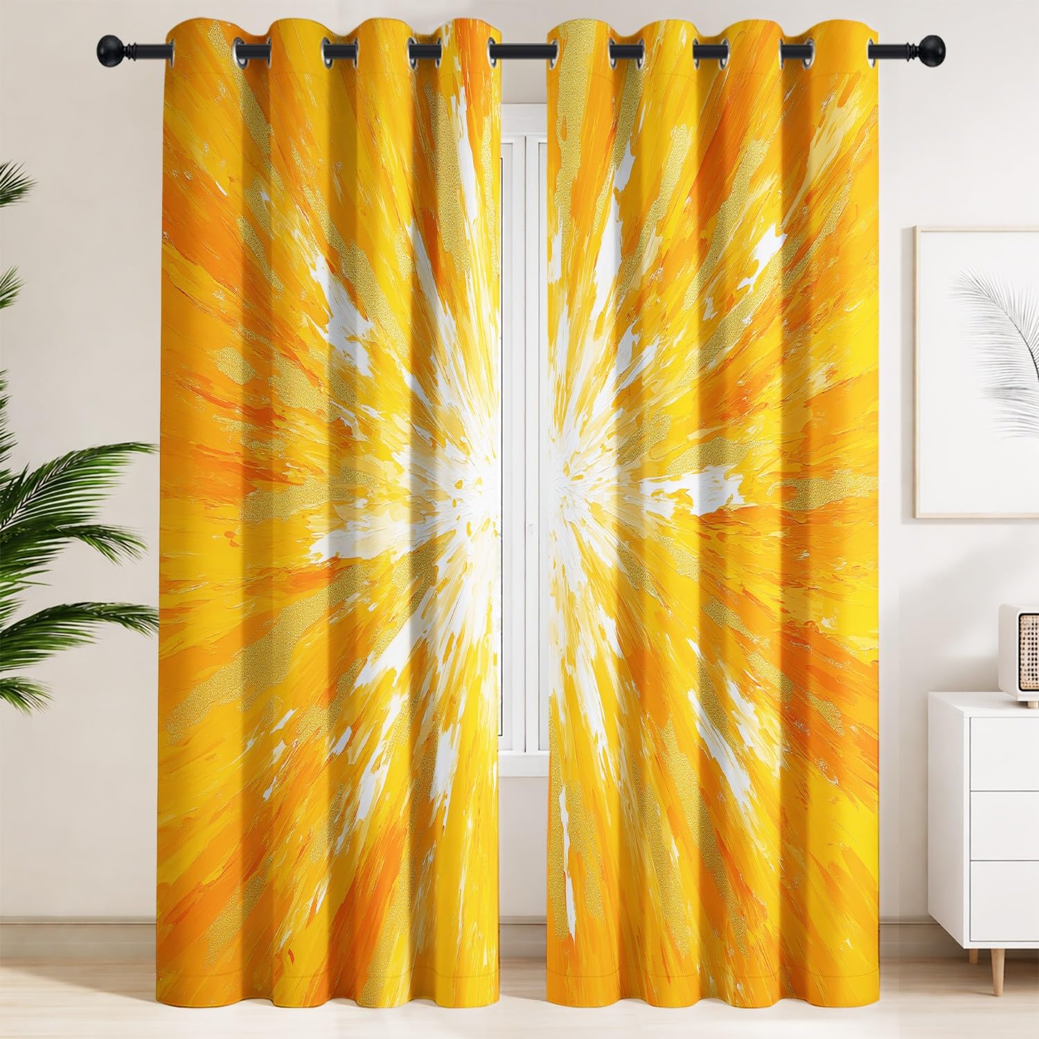 Rideau de haute qualité 140x260 cm occultant au motif abstrait élégant