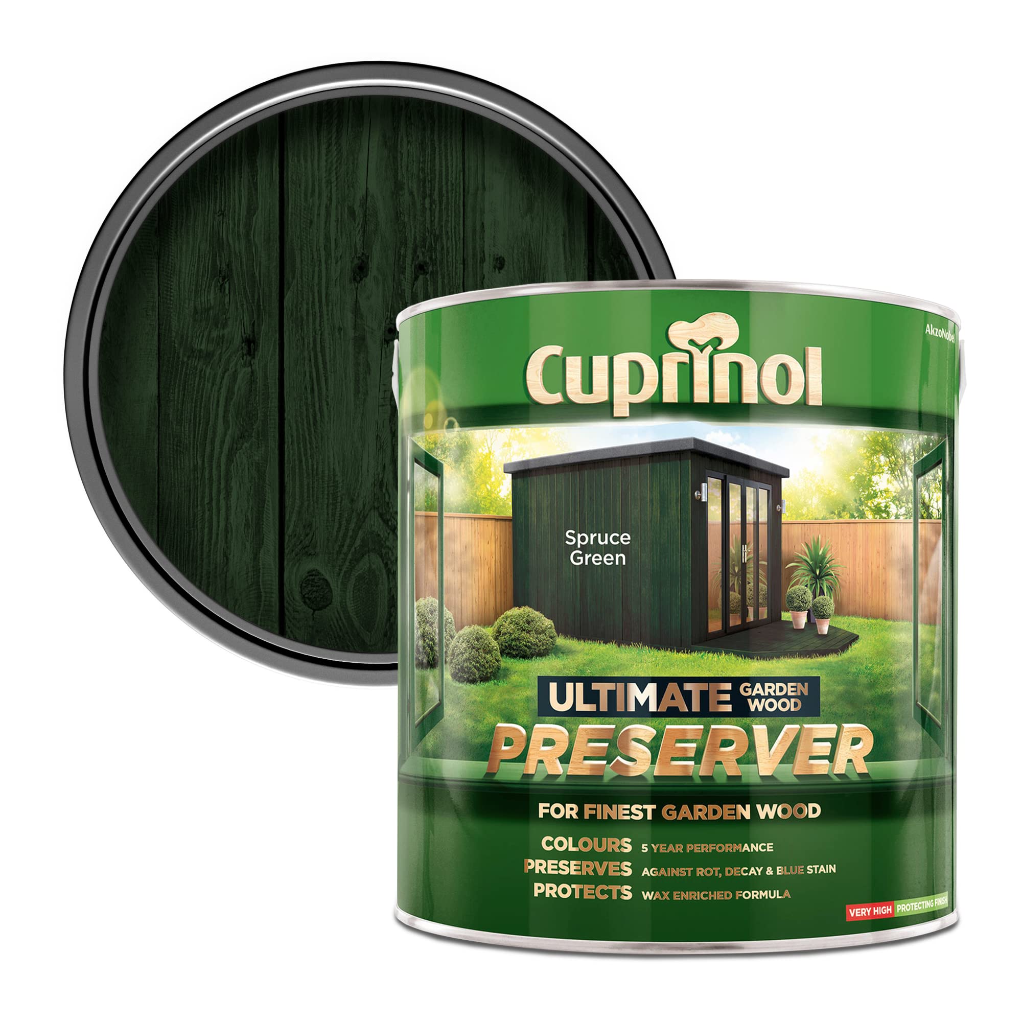Cuprinol Ultimate Garden Wood Preserver Spruce Green 4 Litre - View #5