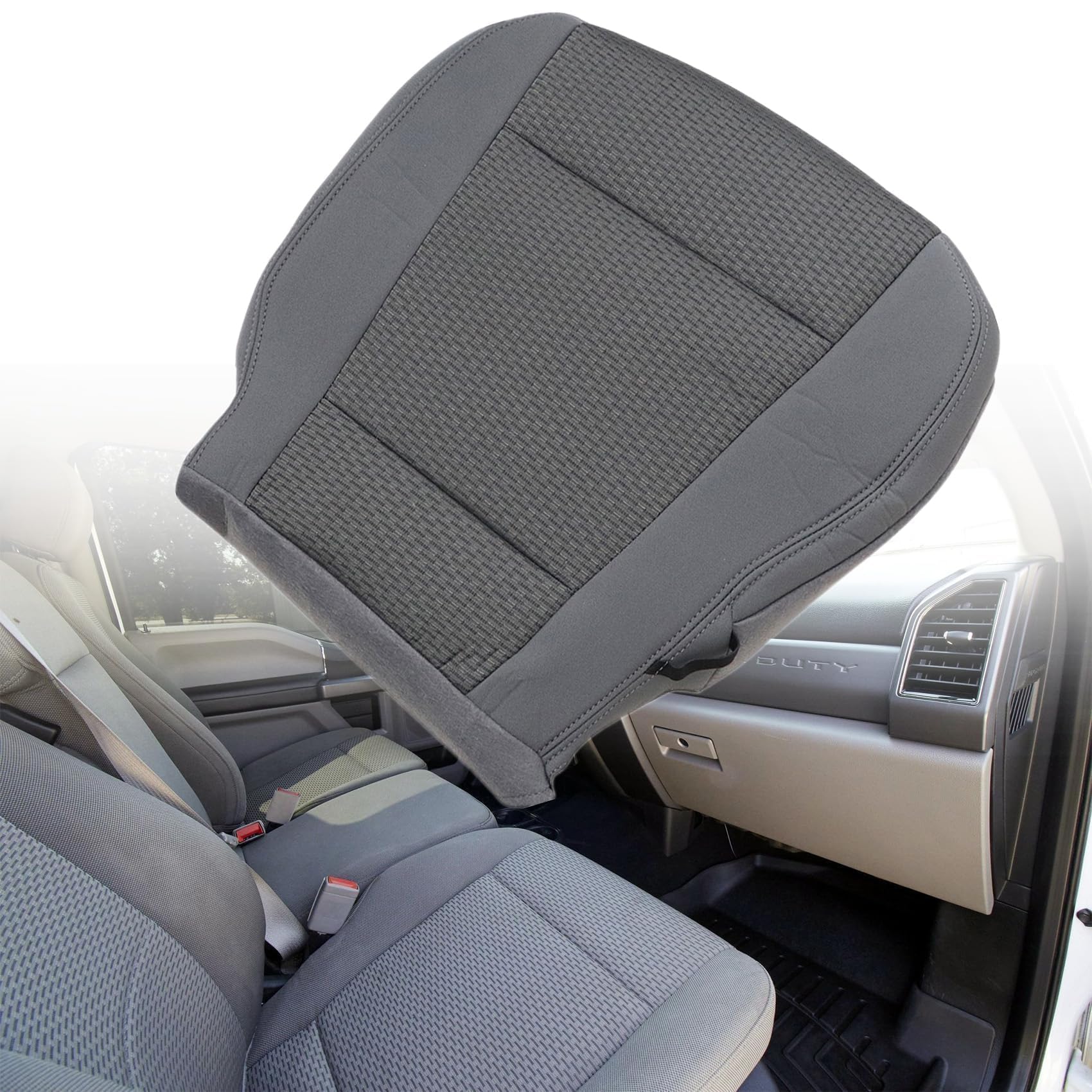 Medium Armrest For Smart Fortwo 450 – Gray With Leather Cover – 33007GRAU