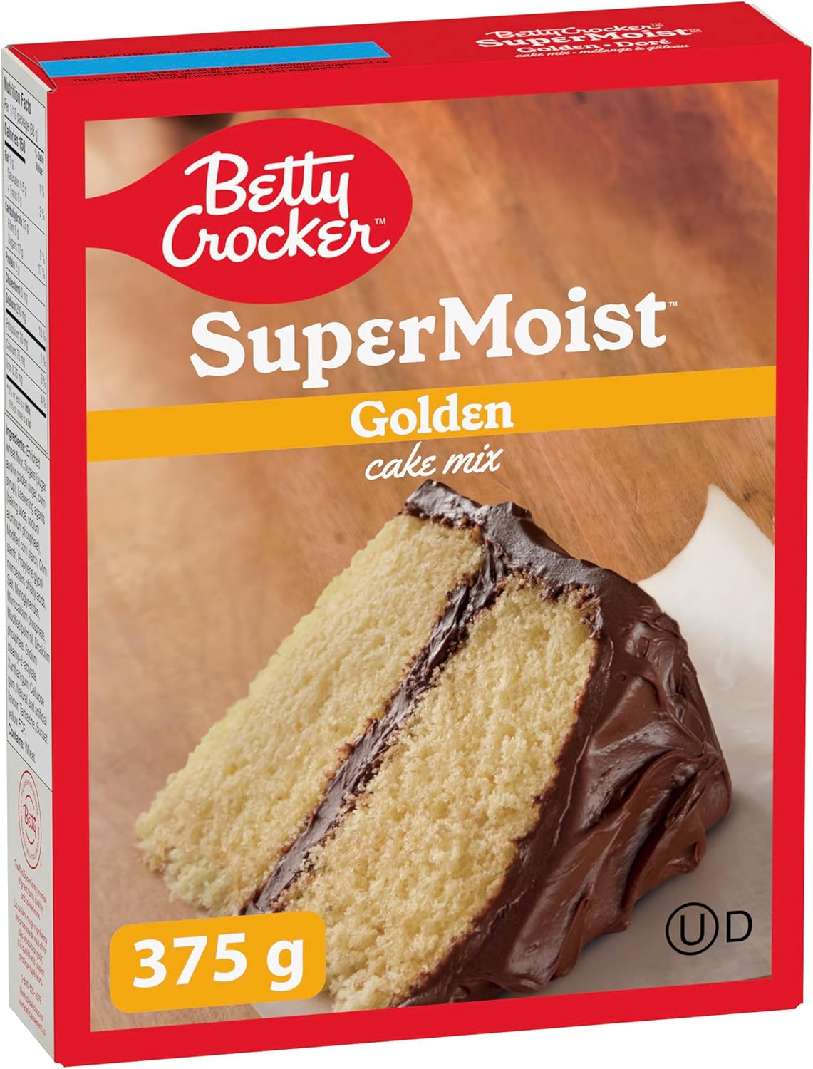 BETTY CROCKER CAKE MIX Super Moist Golden Flavour, 375 Grams