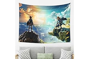 Tears of the Kingdom and Breath of the Wild Tapestry Wall Art