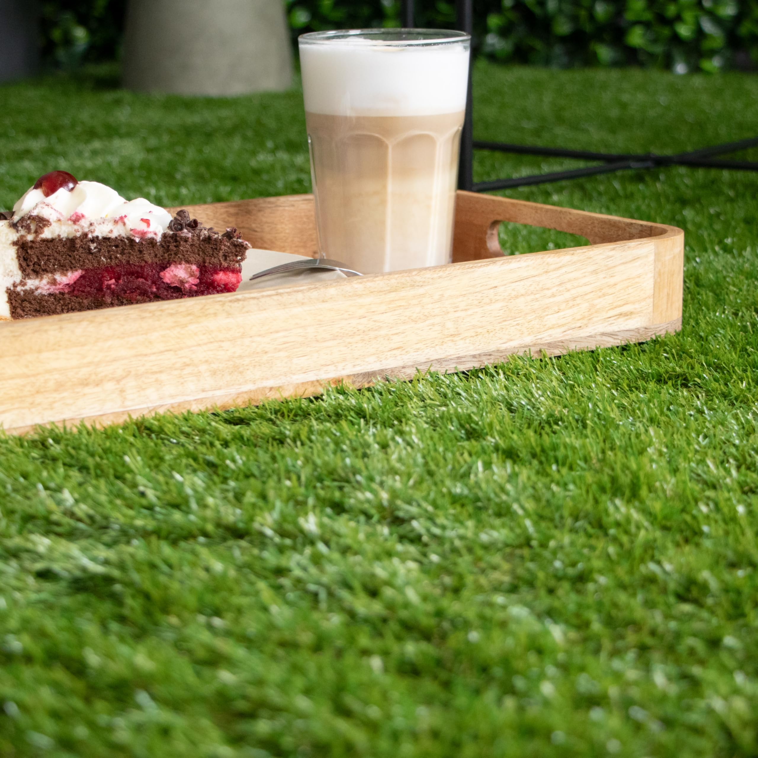 Primaflor Kunstrasen Korsika | 1 - MUSTERSTÜCK | Grün | 30 mm hoch | UV-stabil | wetterfest | wasserdurchlässiger Rasenteppich | Outdoor Bodenbelag für Balkon Terrasse Garten