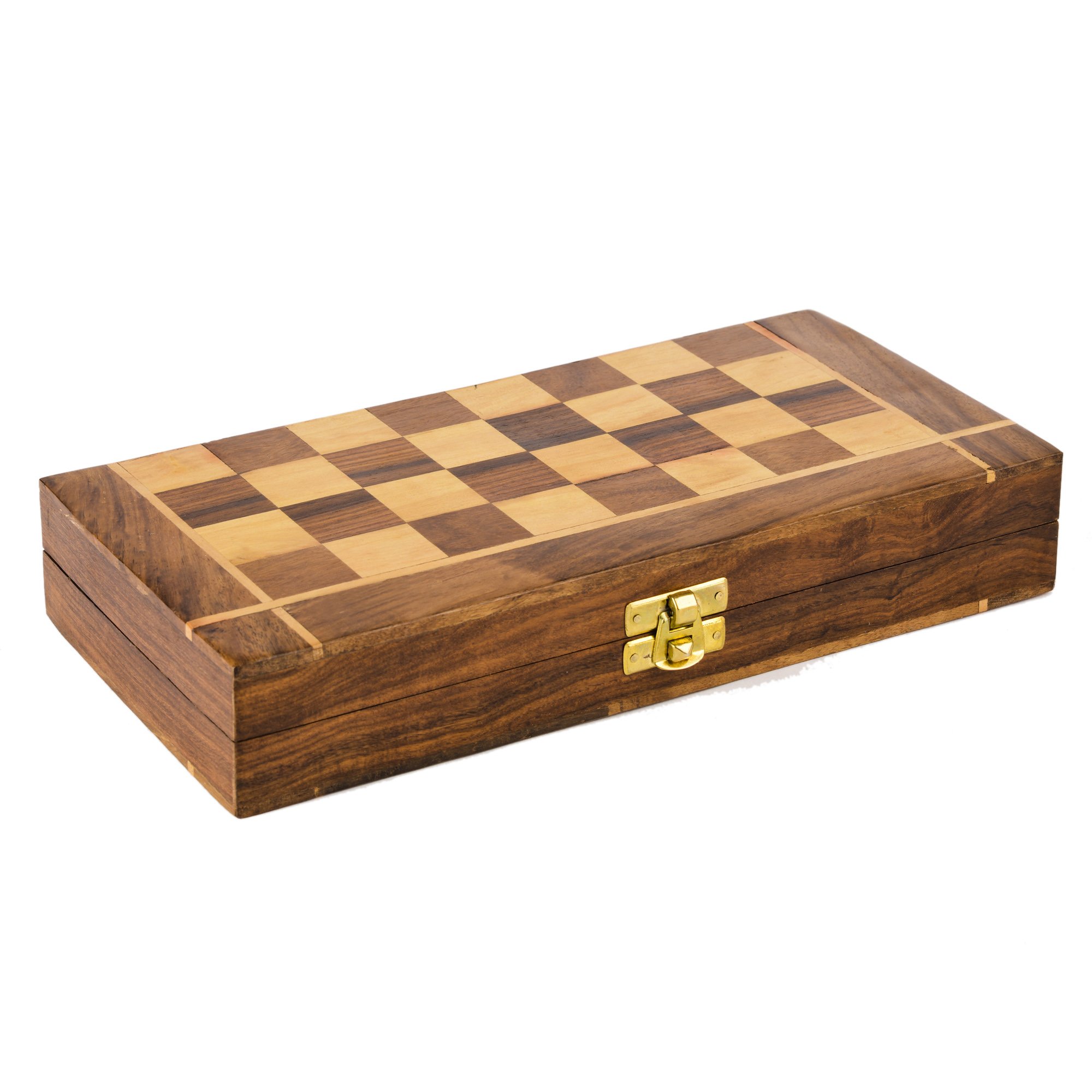WUSJCOF – Jeu D’échecs En Bois Magnétique Et Pliable – Voyage, Débutants, 2 Joueurs – Cadeau Parfait Pour Noël !