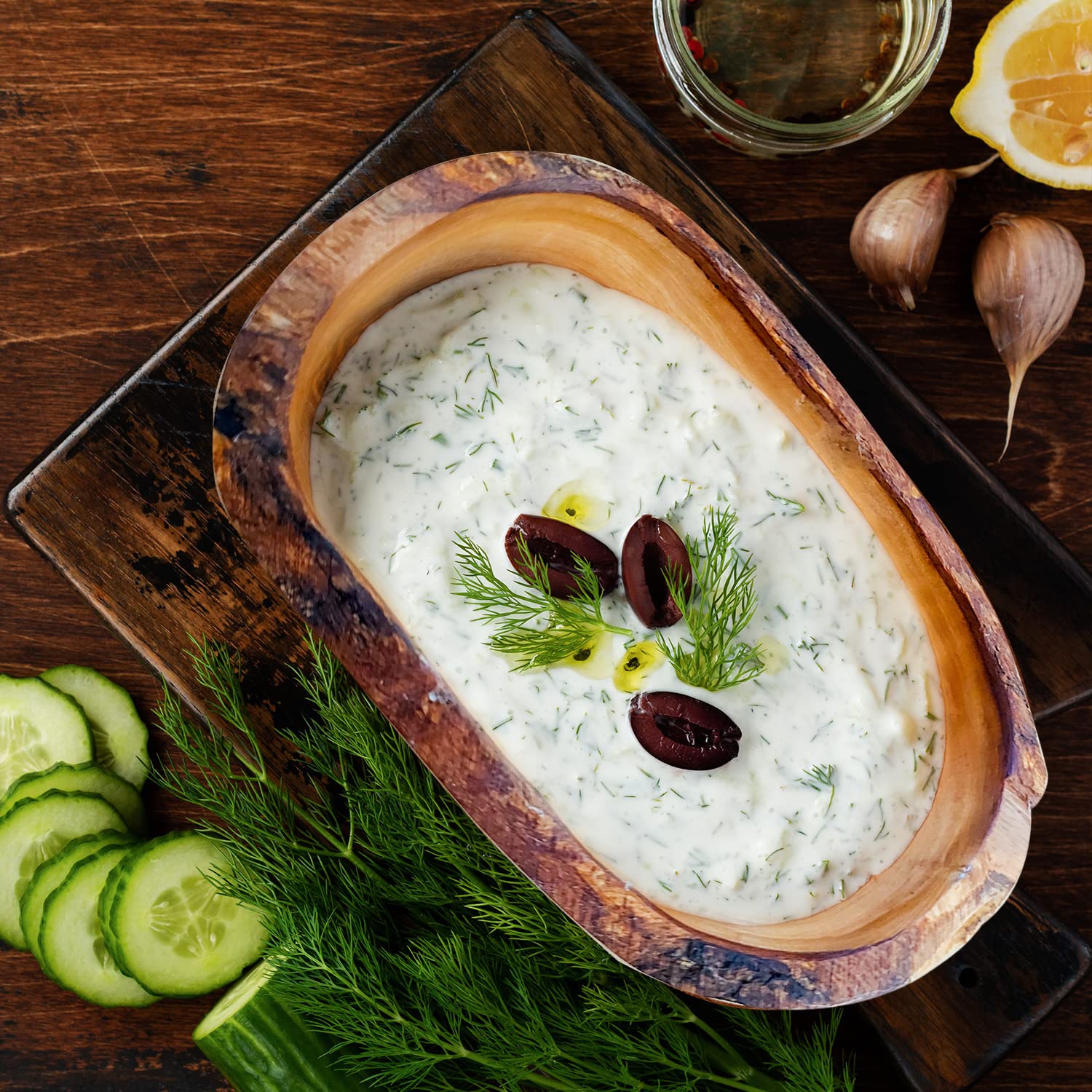 hochwertige rustikale Snackschalen aus Olivenholz, Dekoschale, Natur Holzschale, Schlüsselablage, Schmuckschale, Olivenholz Schale, Dipschale, Handarbeit Verschiedene Größen. (16-17 cm)