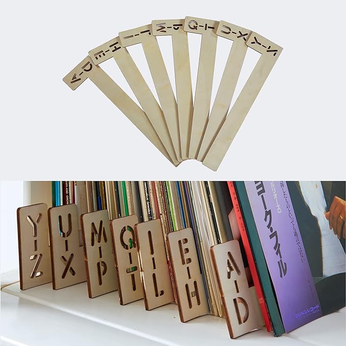 Vinyl Record Dividers 7 Pieces LP Alphabetical az