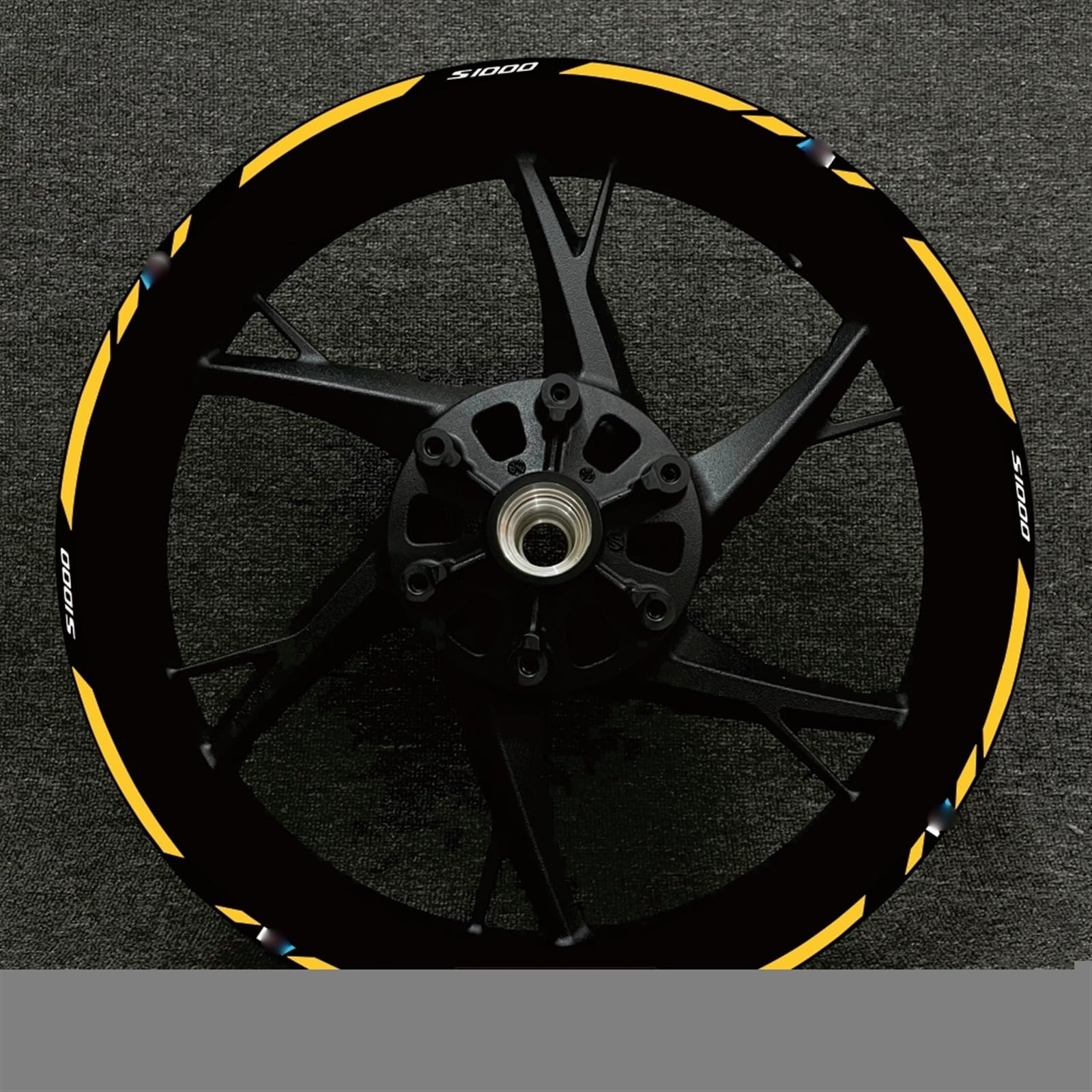 Motorcycle Reflective Wheel Rim Stripe Decal Sticker Front Rear Full Set for BMW S1000XR S1000R 1000RR Decorative(Color11)