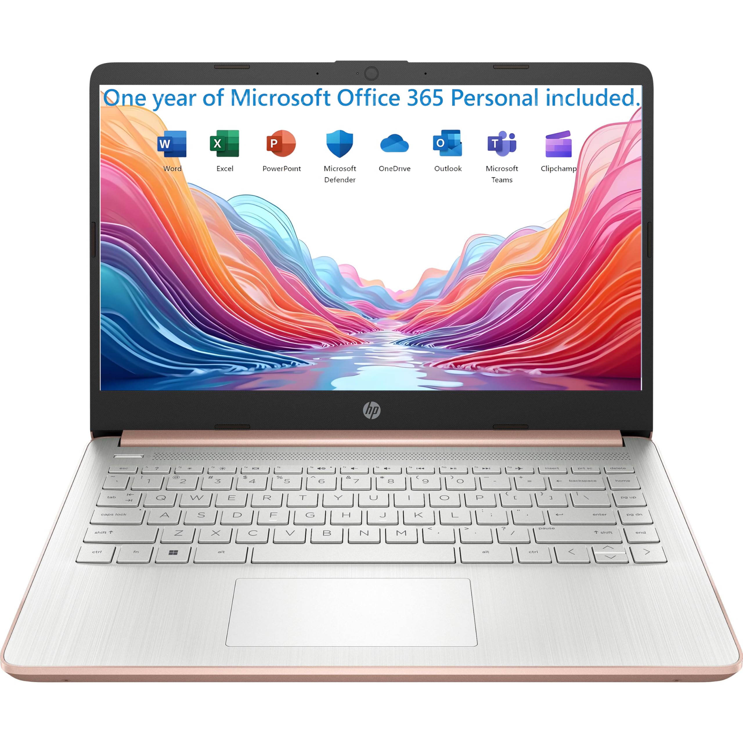 HP Laptop Computer, 14" Touchscreen with 1-Year Office 365, 4GB RAM, 1.06TB Storage (1TB Cloud + 64GB eMMC), Windows 11 S, Intel Processor, Wireless