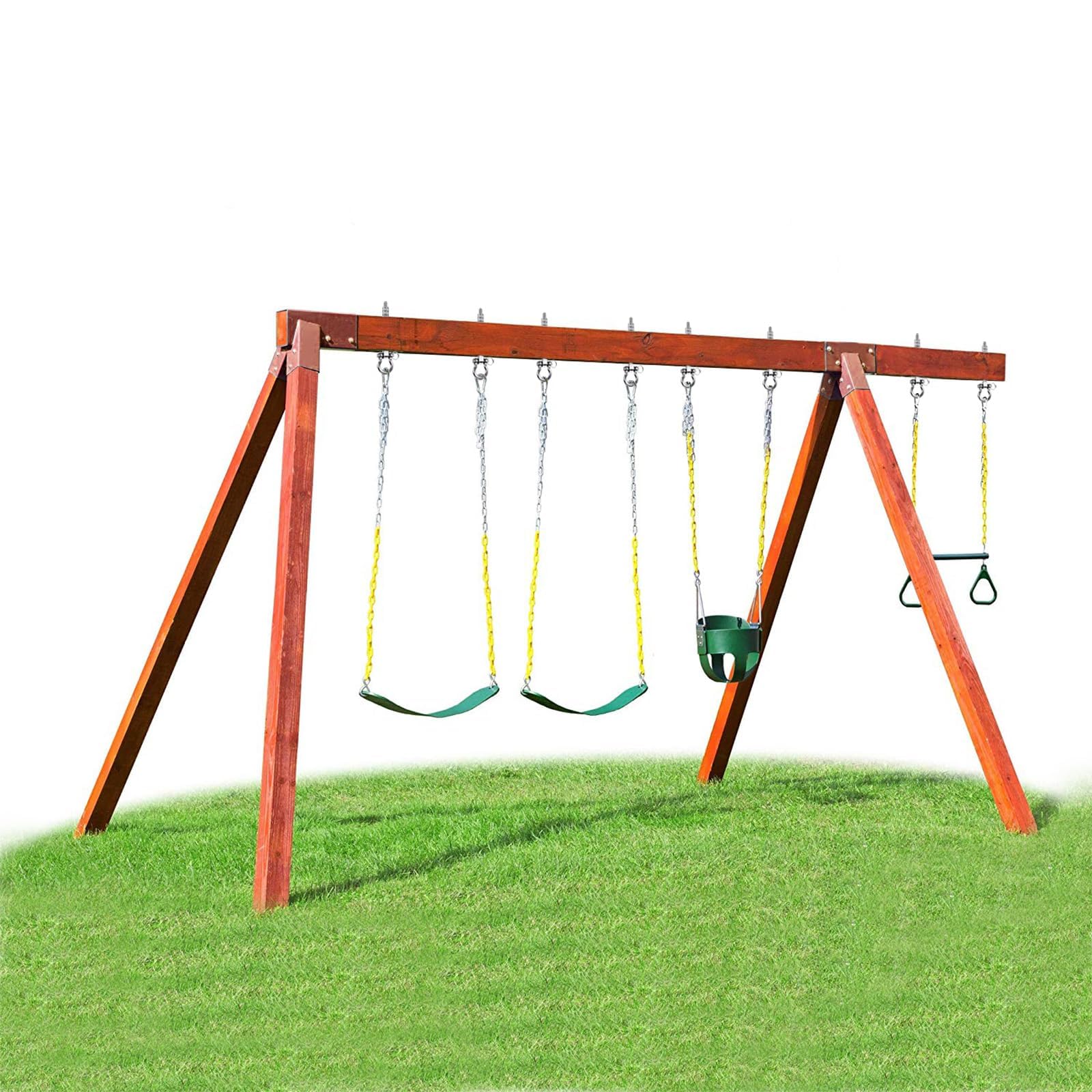 SELEWARE Juego de 2 ganchos de techo resistentes – 304 de acero inoxidable 304, soporte de techo con rodamientos para sillón, porche, terraza, parque infantil, columpio