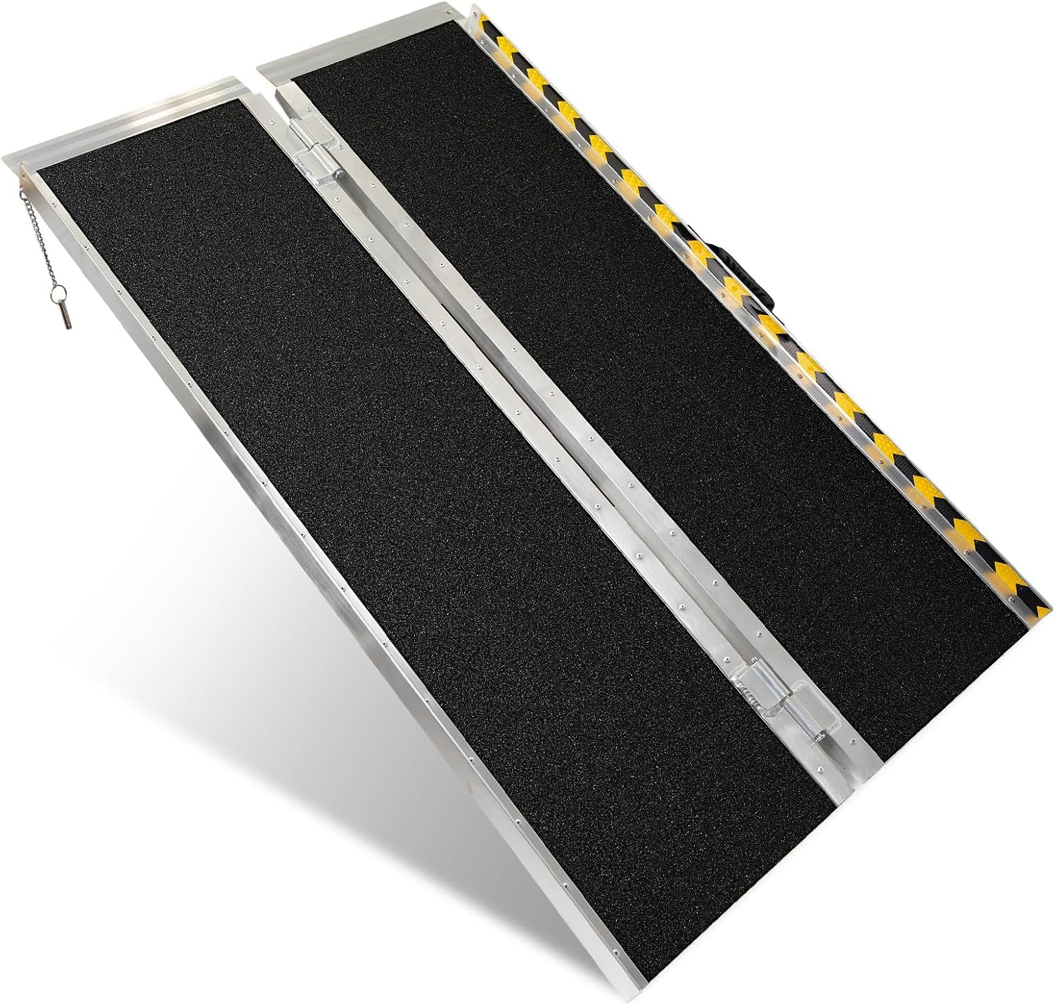 Vie Triomphe Triomphe Depuis 1912 Black 5Ft Wheelchair Ramp For Home Entry, Steps & Thresholds, Folding Aluminum