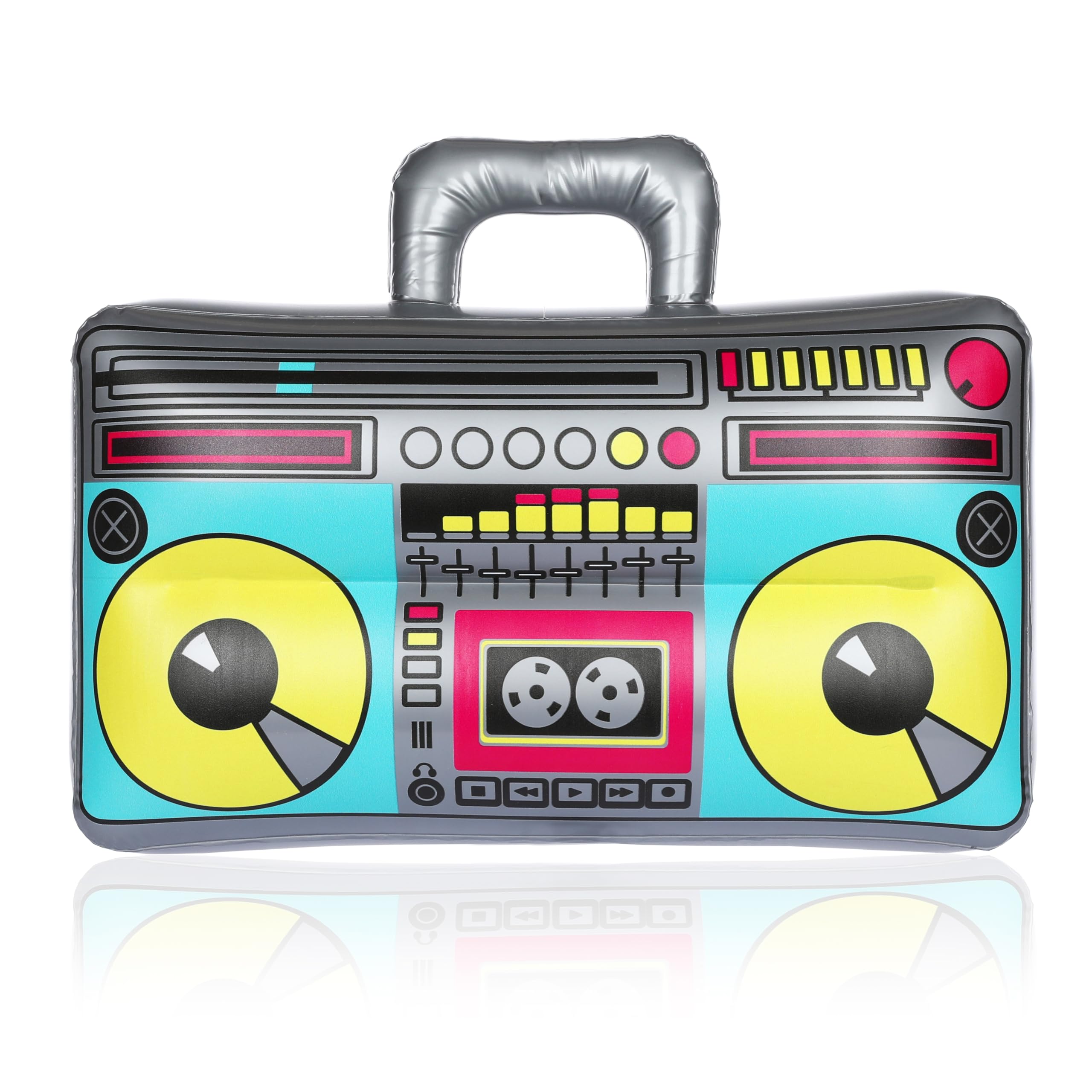 FunX Inflatable Ghetto Blaster Retro Tree Box Accessory for Carnival Party and Costume, 80s 90s Hip Hop Outfit