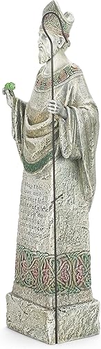 Miniatura 6 de Joseph's Studio by Roman, estatua de San Patricio Garde de 26.5 pulgadas de alto, santo patrón, decoración al aire libre