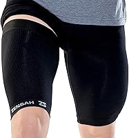 Vista 1 de Zensah Thigh Compression Sleeve - Support for Pulled Hamstring, Quad Strain, Groin Compression Wrap for Men and Women