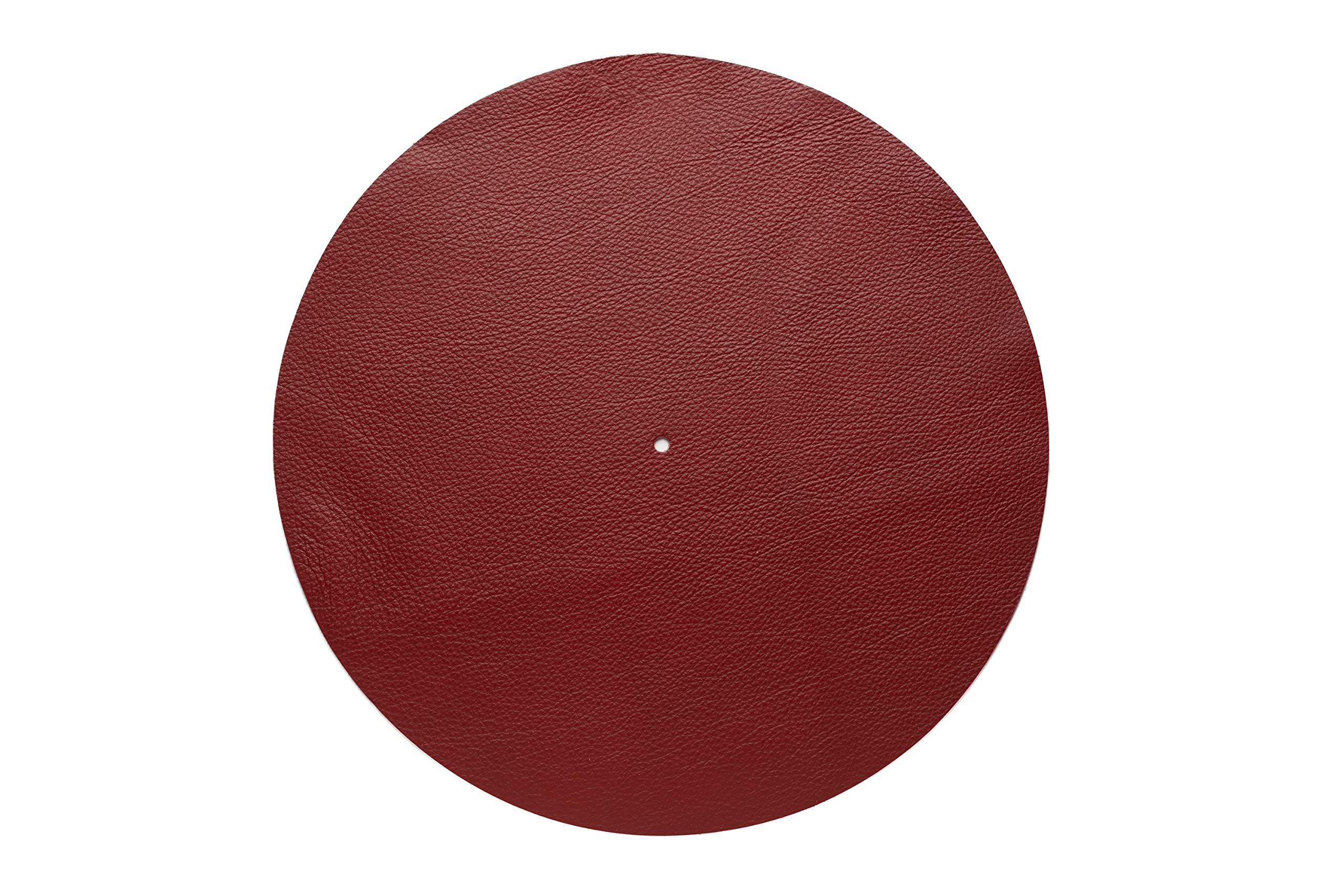 SLIPMATS: SLIPMAT Leather Red – Diametro: 295 mm – Spessore: 1,5 mm – Audio Anatomy. Made in EU