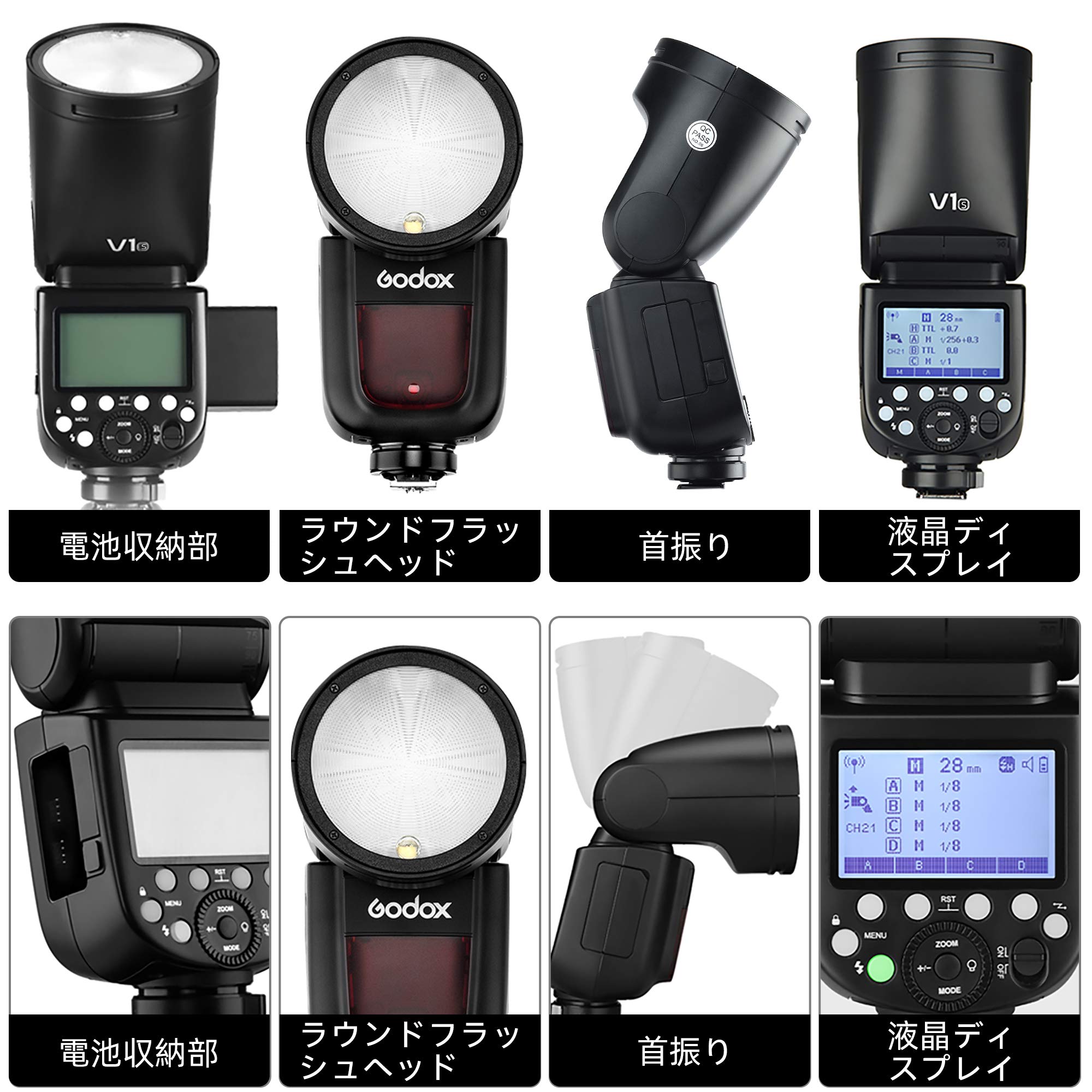 SONY - Godox V1s ソニー用ラウンドヘッドクリップオンストロボ Amazon | 【Godox正規代理＆日本語取説書】GODOX V1-S ソニー