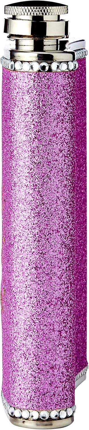Premier Housewares 508075 Girls Night Out Glitter Hip Flask, 8 oz - Hot Pink H14 x W10 x D3cm