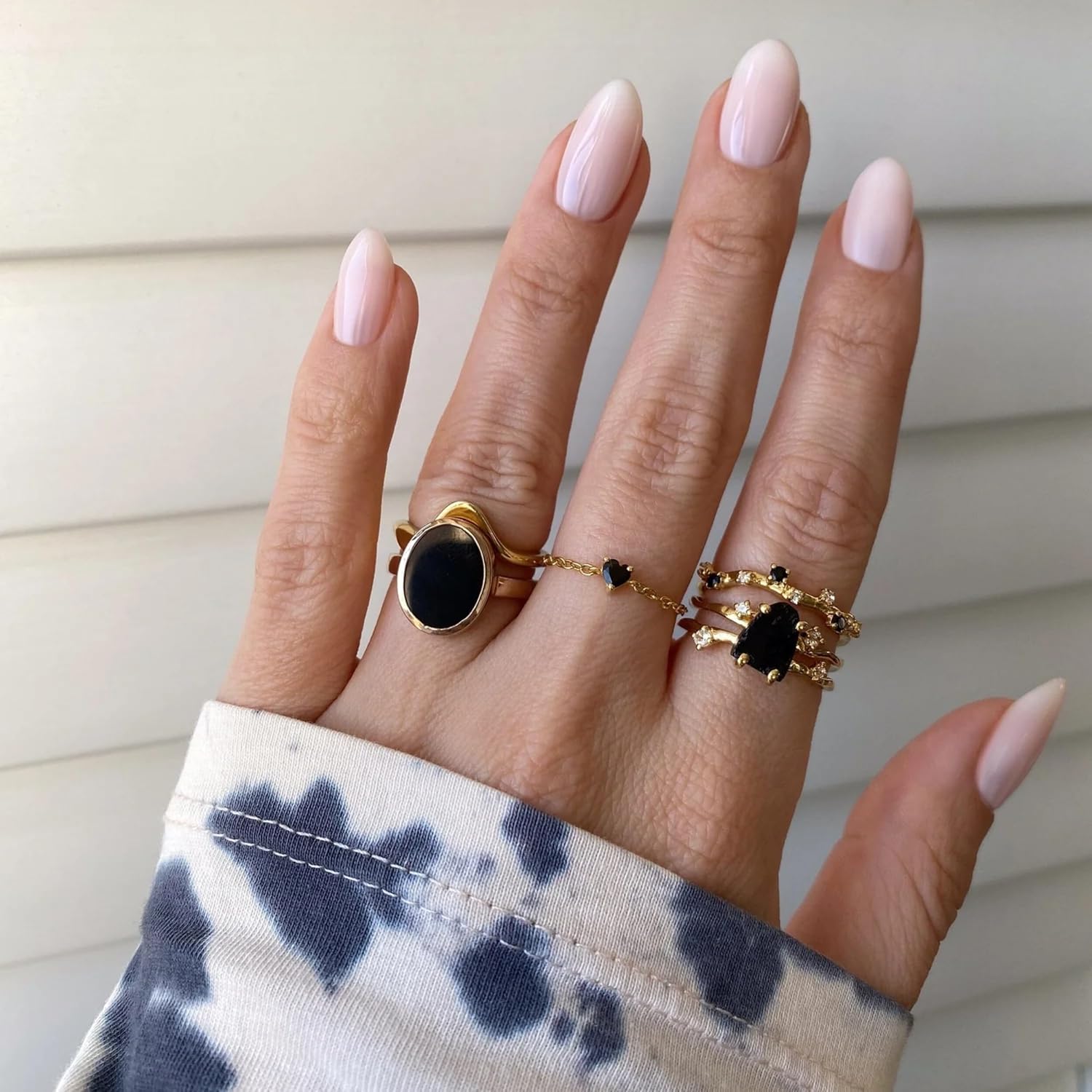 Moon Magic Authentic Moonstone Ring for Women | Amethyst, Aquamarine, Black Obsidian Ring Flow/Real 925 Sterling Silver | 18k Rose and Yellow Gold Raw Crystal Rings for Women/Genuine Gemstone Jewelry