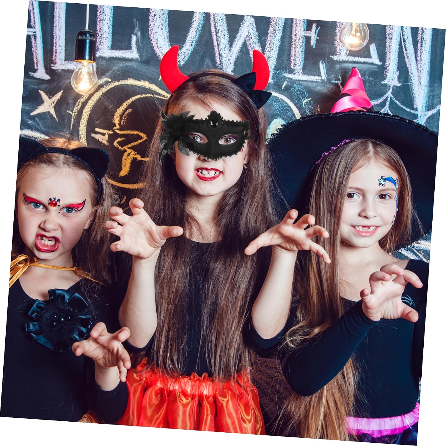 Half Mask Halloween Masquerade Eye Masks for Masquerade Ball Party Mask for Glitter Vintage
