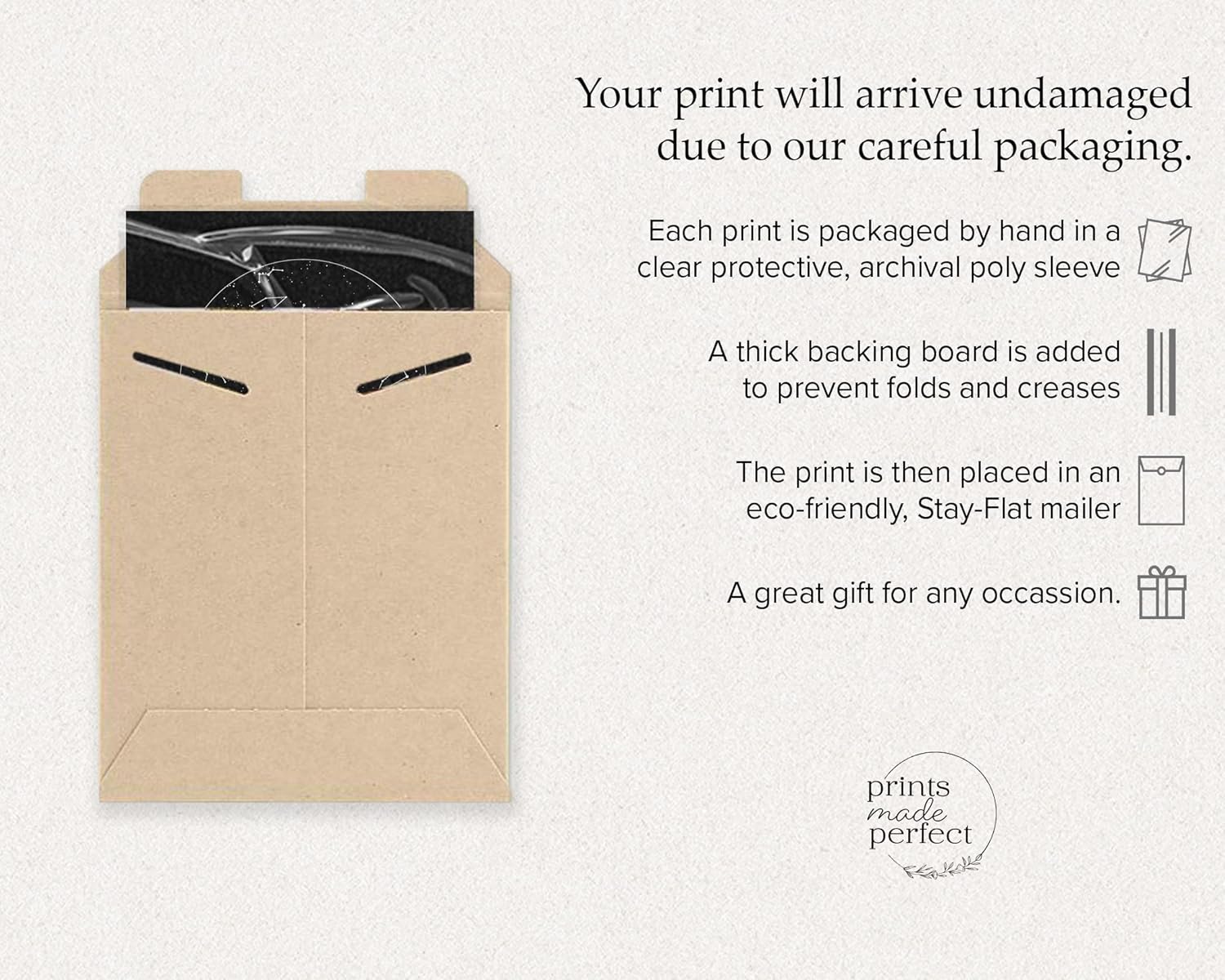 personalized star map framed above a couch