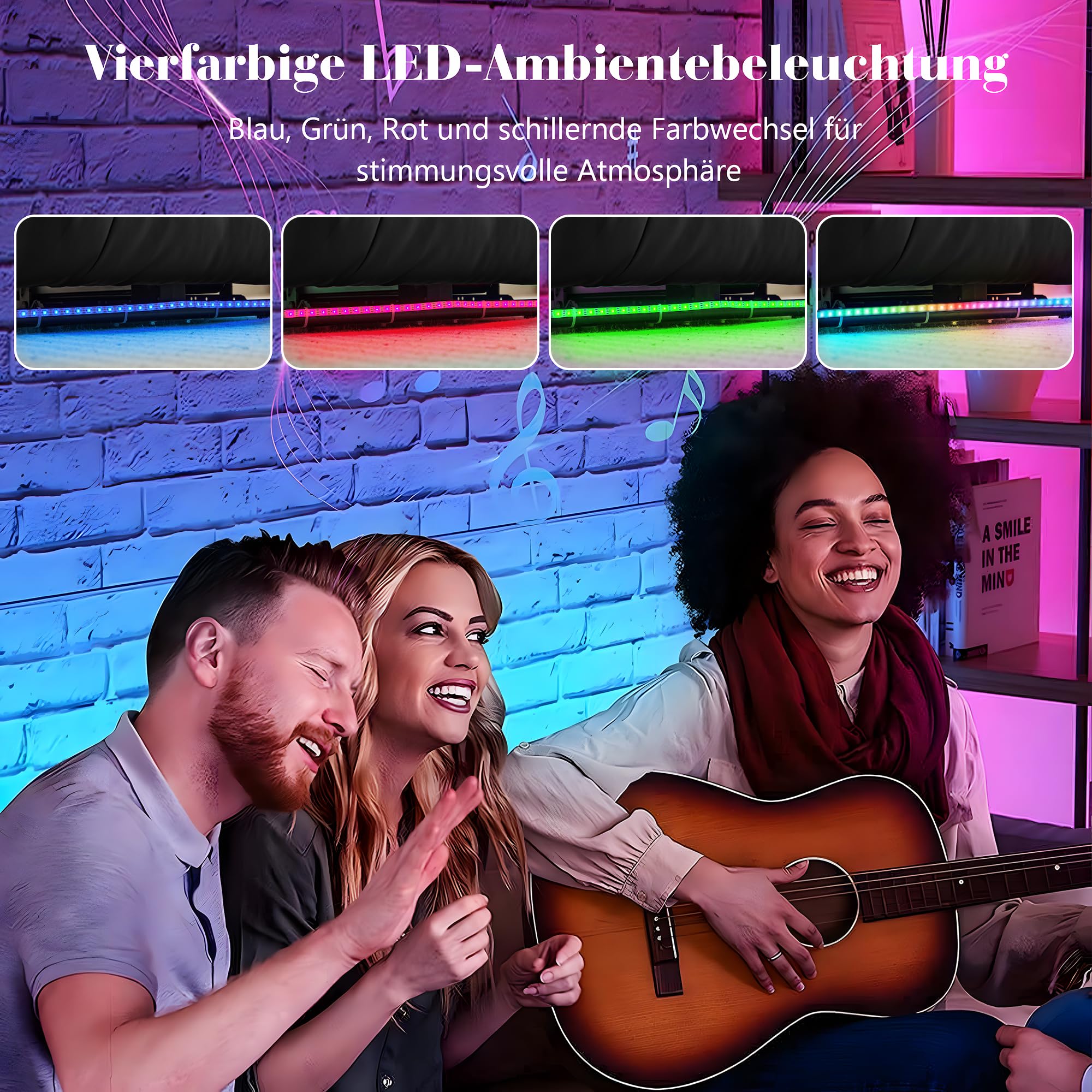 SAMERY Fernsehsessel Elektrisch Verstellbar Relaxsessel mit Liegefunktion,Massagesessel Vibration Heizung,Kunstleder TV Sessel Wohnzimmer Liegesessel Kinosessel 614 mit USB/LED,bis 150 kg (1, Schwarz)