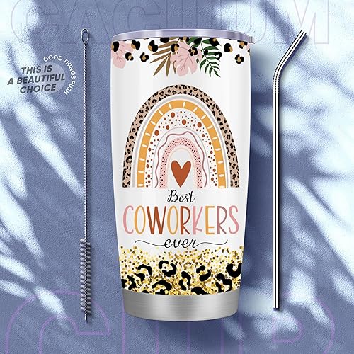 Miniatura 6 de Regalos divertidos para compañeros de trabajo para mujeres, regalos de jubilación de agradecimiento para mujeres, vaso de 20 onzas, regalos de