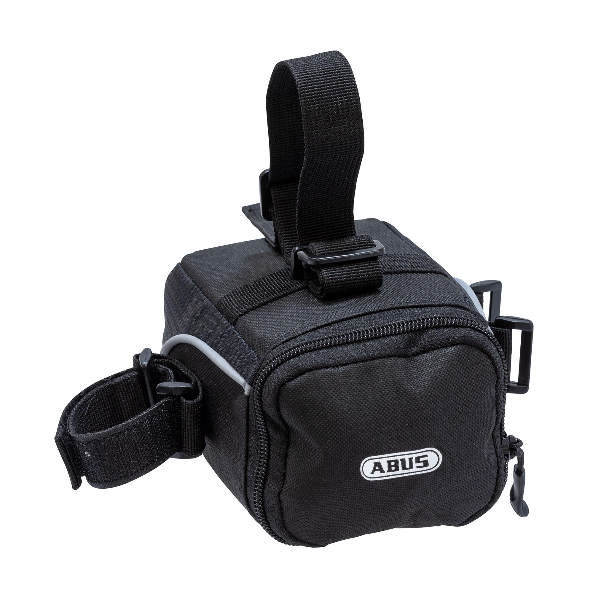 ABUS Saddle Bag ST 5050 - Flexible Bicycle Saddle Bag Made of Water-Repellent Material - Opening sinceTo The Left or Right - with Velcro Fastening