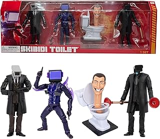 Skibidi トイレ デラックス 6インチ フィギュア シリーズ2 コレクターパック 4個セット コレクターフィギュア 公式ライセンス商品 Skibidi Toilet Merch Amazon限定商品