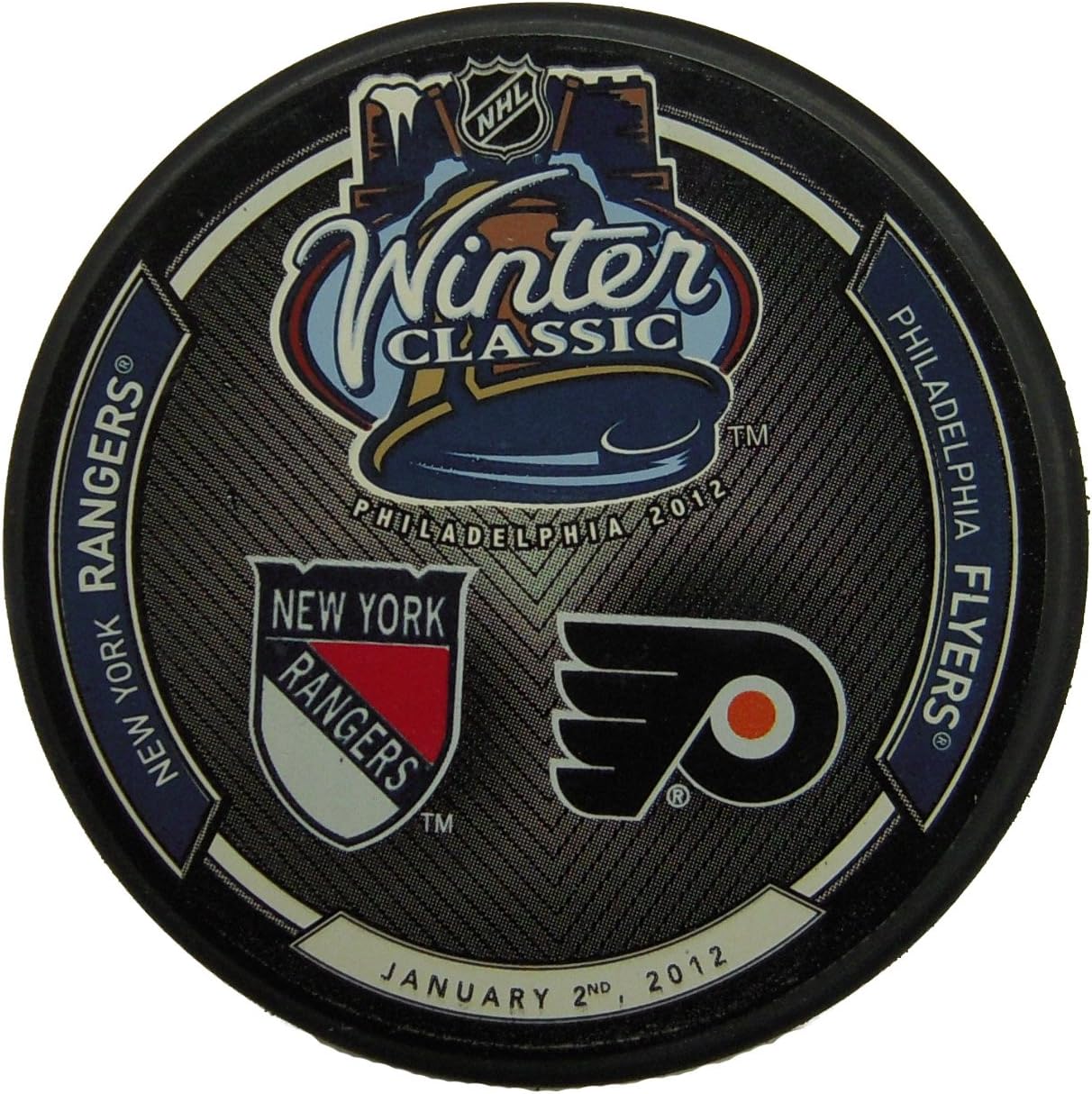 Sherwood 2012 Nhl Winter Classic Dueling Replica Puck