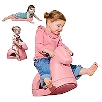 Vista 8 de Nuby Rock 'N Ride Caballo Mecedor para Niños - Juguete para Montar, Mecerse y Deslizarse para Juego Interior y Exterior - Juguete de Desarrollo