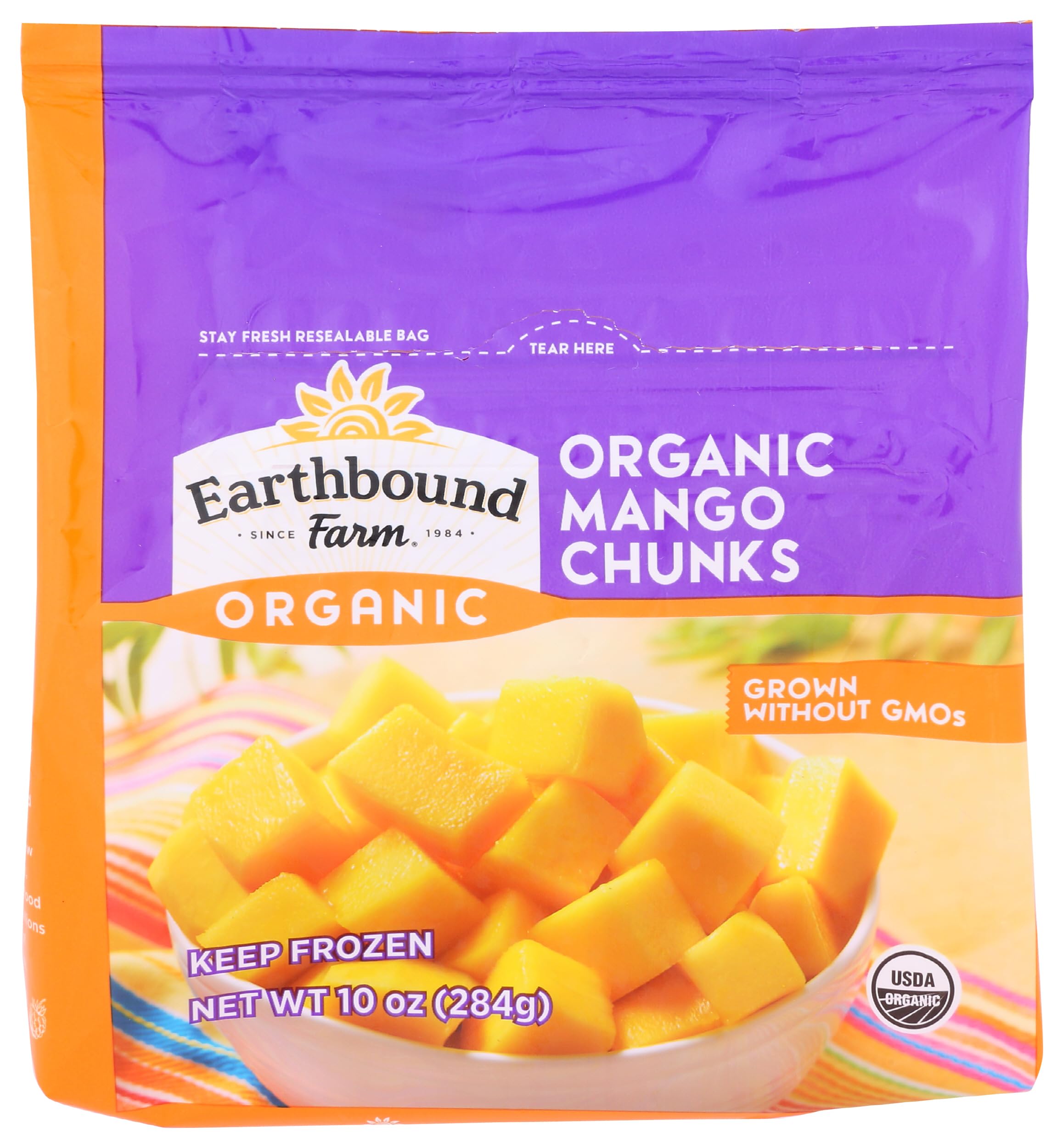 Earthbound Farm Organic Mango Chunks, 10 oz (frozen)