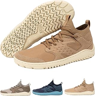 Hike Sierra Peak – Mid-Cut Barefoot Hiking Boots – Men & Women | Zero-Drop Wide Toe Hiking Shoes for Rugged Terrain | Natural Foot-Feel Outdoor Boots