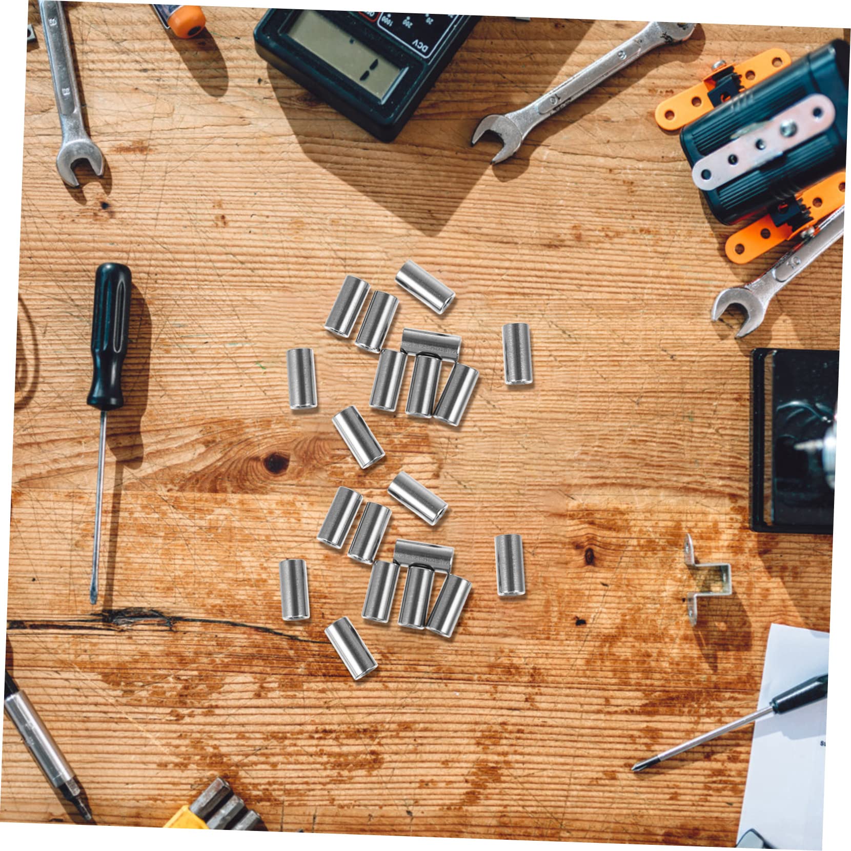 GALPADA 10 Pcs Round Connector Nuts Stainless Coupling Nuts High Temp Resistance