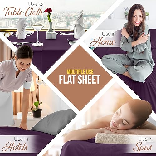 Miniatura 164 de Utopia Bedding Sábana encimera – 1 paquete (individual, azul marino) – Tela de microfibra cepillada suave – Sábana superior resistente al