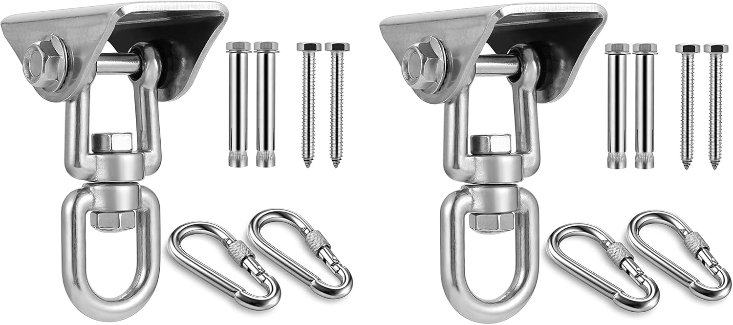 MDAIRC Swing Swivel Hook 2 pcs, Heavy Duty Stainless Steel