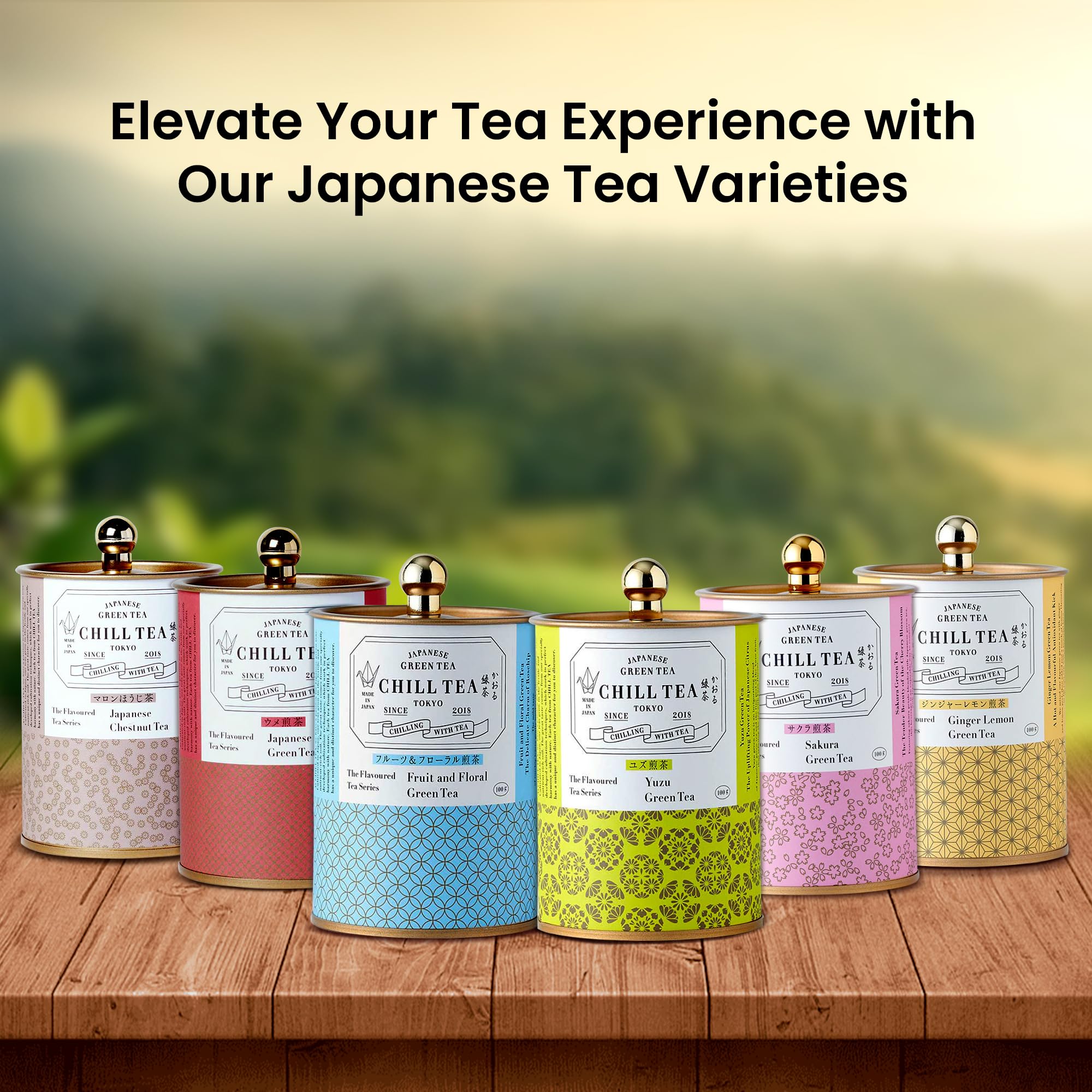 Tè verde agli agrumi Yuzu di CHILL TEA Tokyo - Tè verde 100% giapponese a foglie sfuse con agrumi giapponesi - Sapore fresco e fruttato (100g)