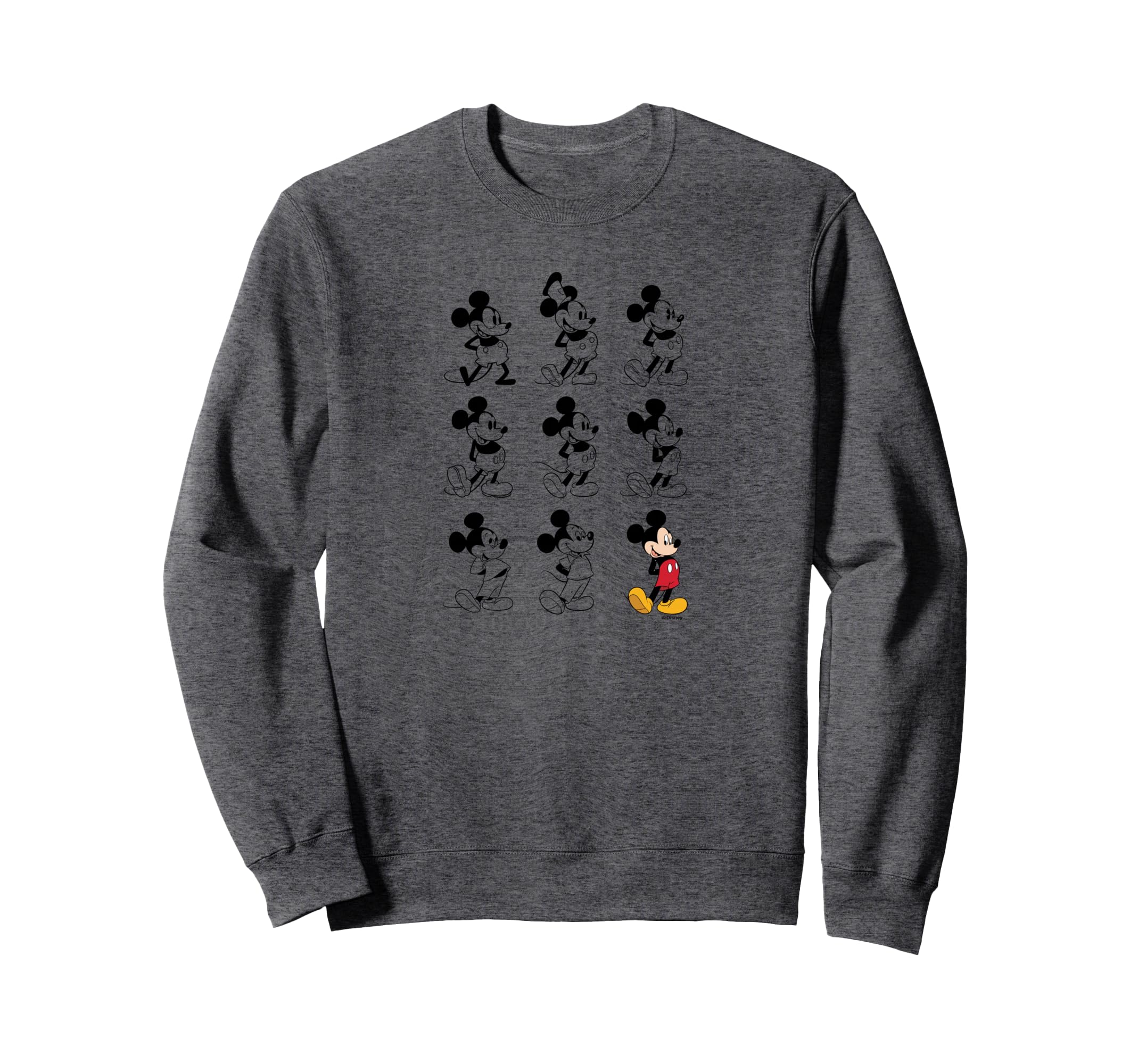 Sweatshirt Mickey Mouse Evolution cadeau original pour passionnés de pop culture - 2