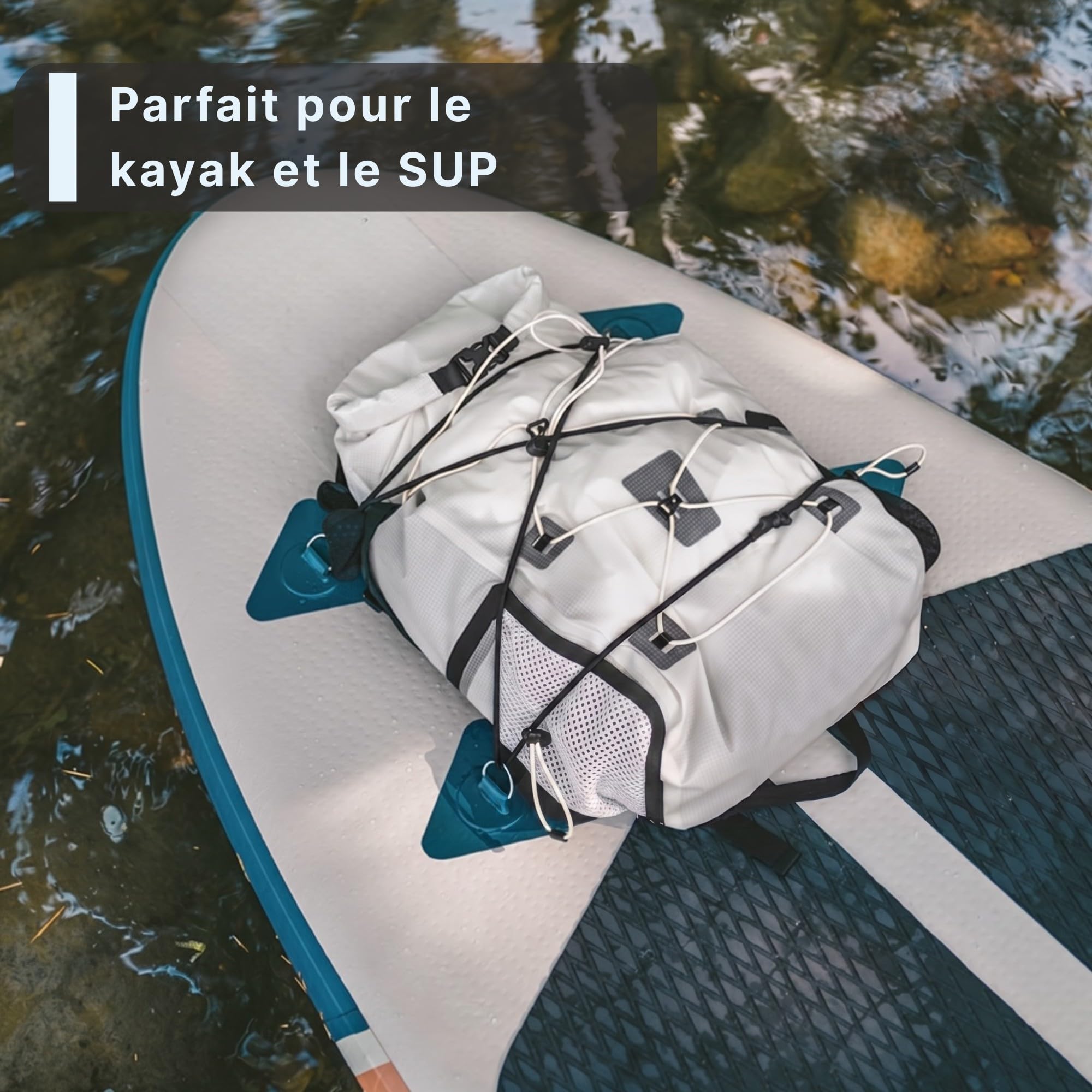 AlpPack Air 20L Sac à Dos Étanche (Drybag) – Ultra-léger, imperméable en TPU, fermeture Rolltop pour voyages, randonnée, kayak, SUP & Outdoor